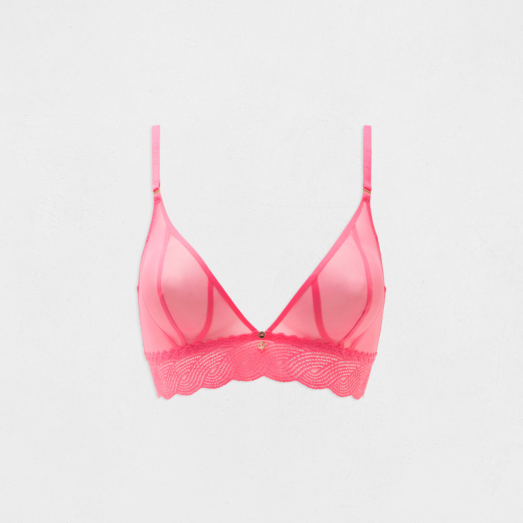 Soft bra pink women