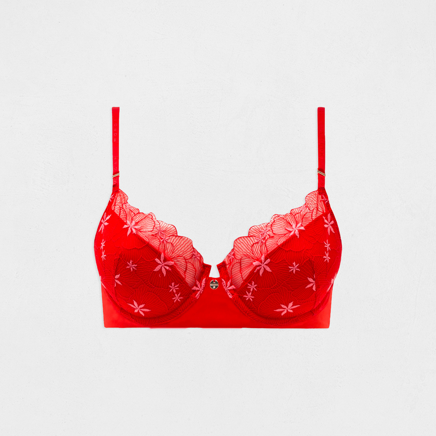 Padded bra red women