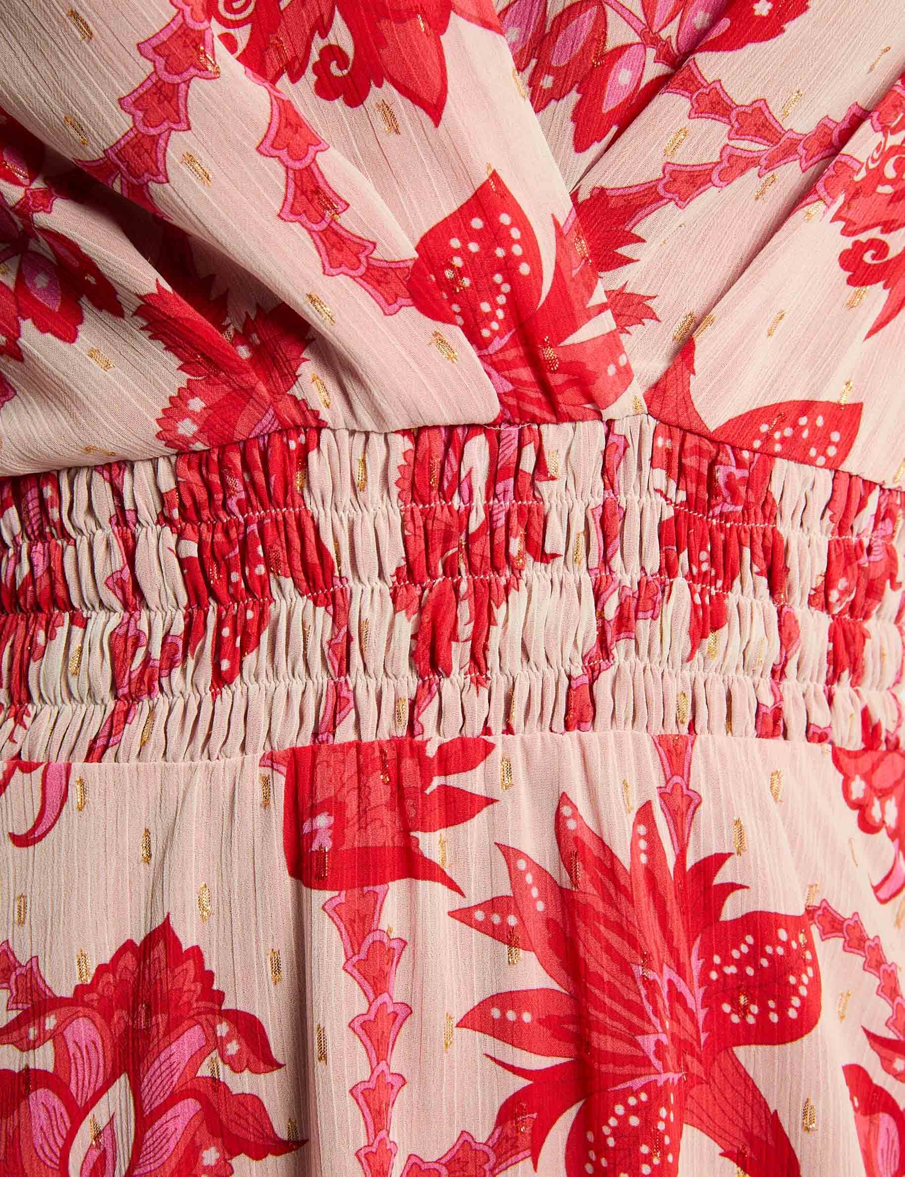 printed a line dress multicolor women null