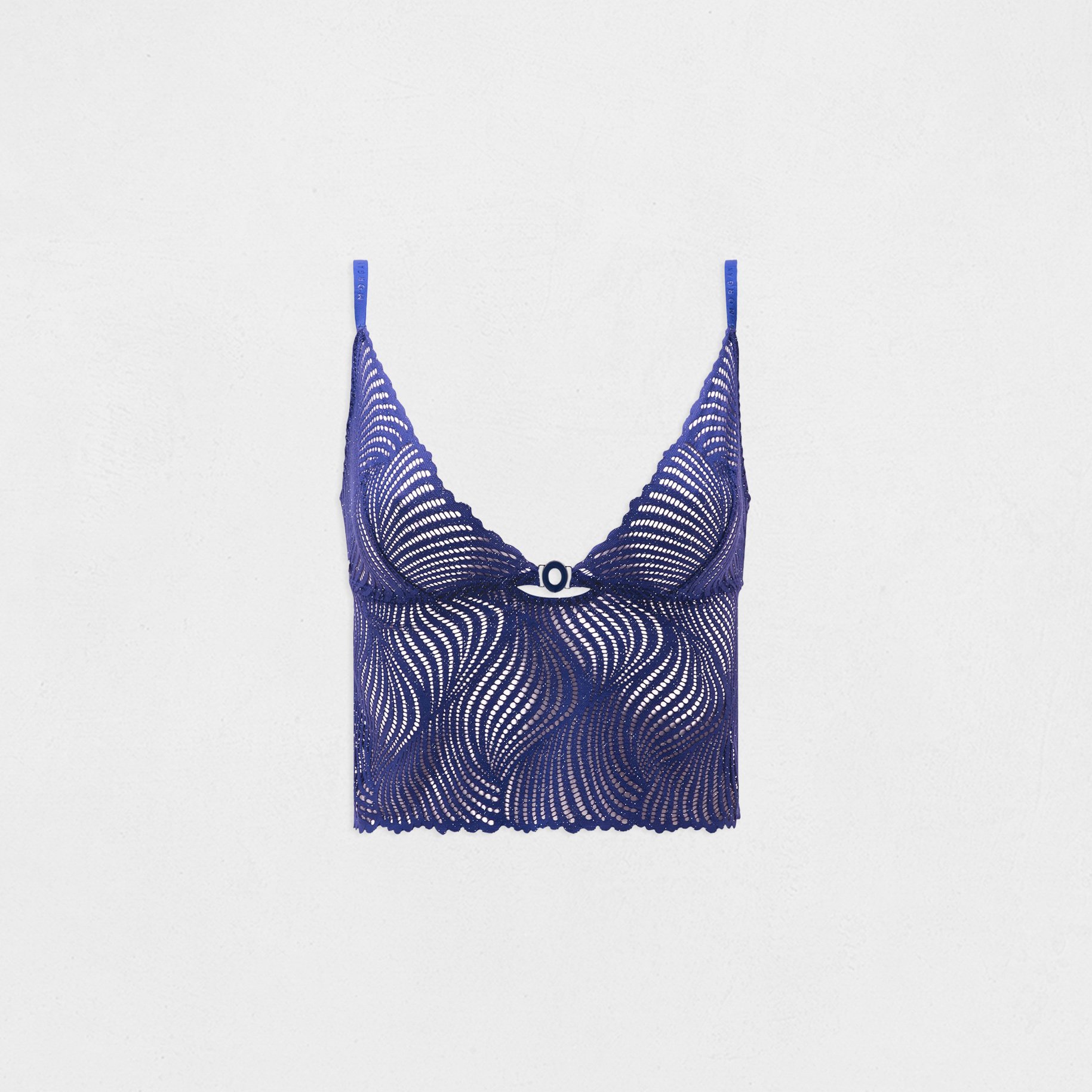 Lace top navy blue women