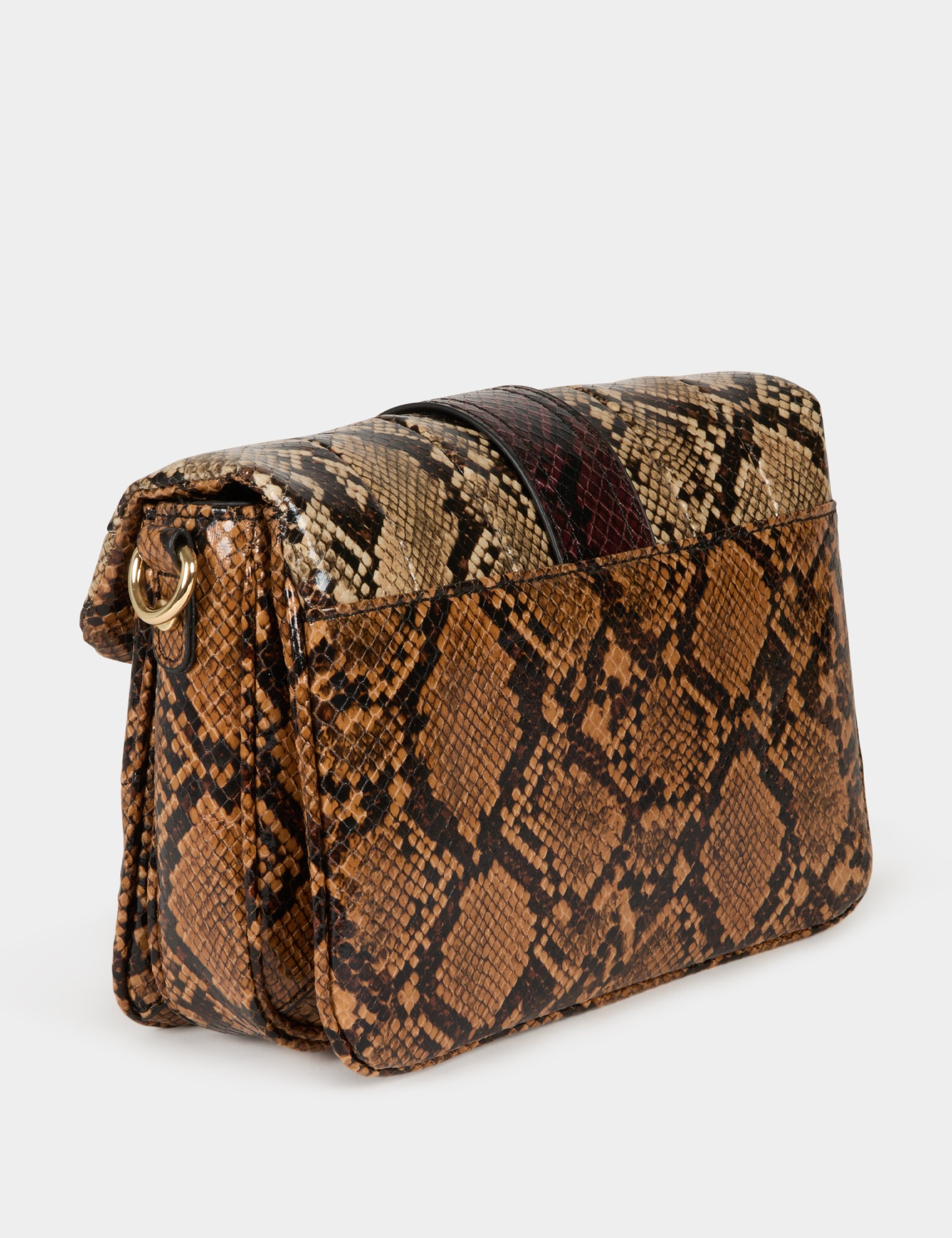 Bag with snake effect multicolored ladies'