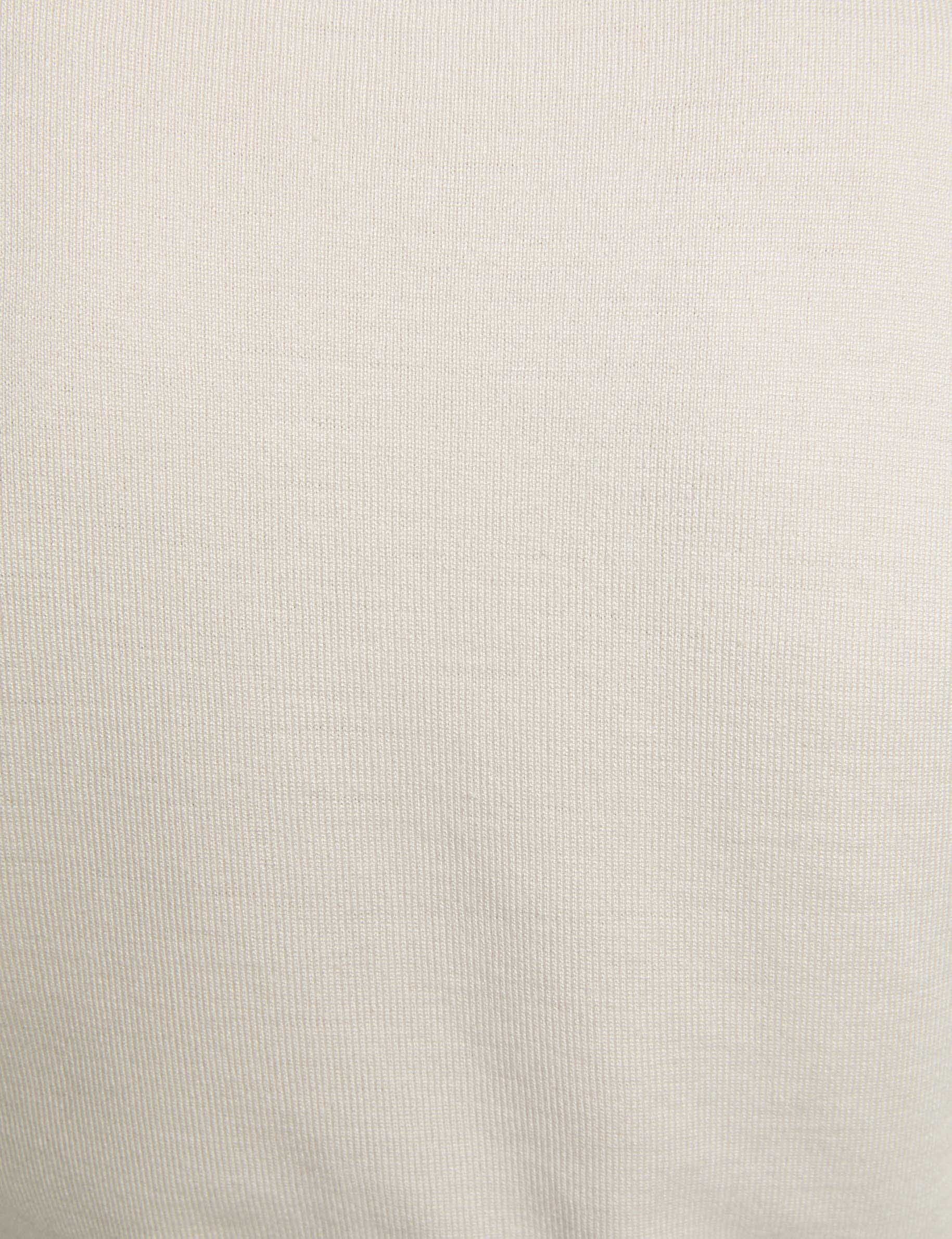 high neck sweater ivory women null