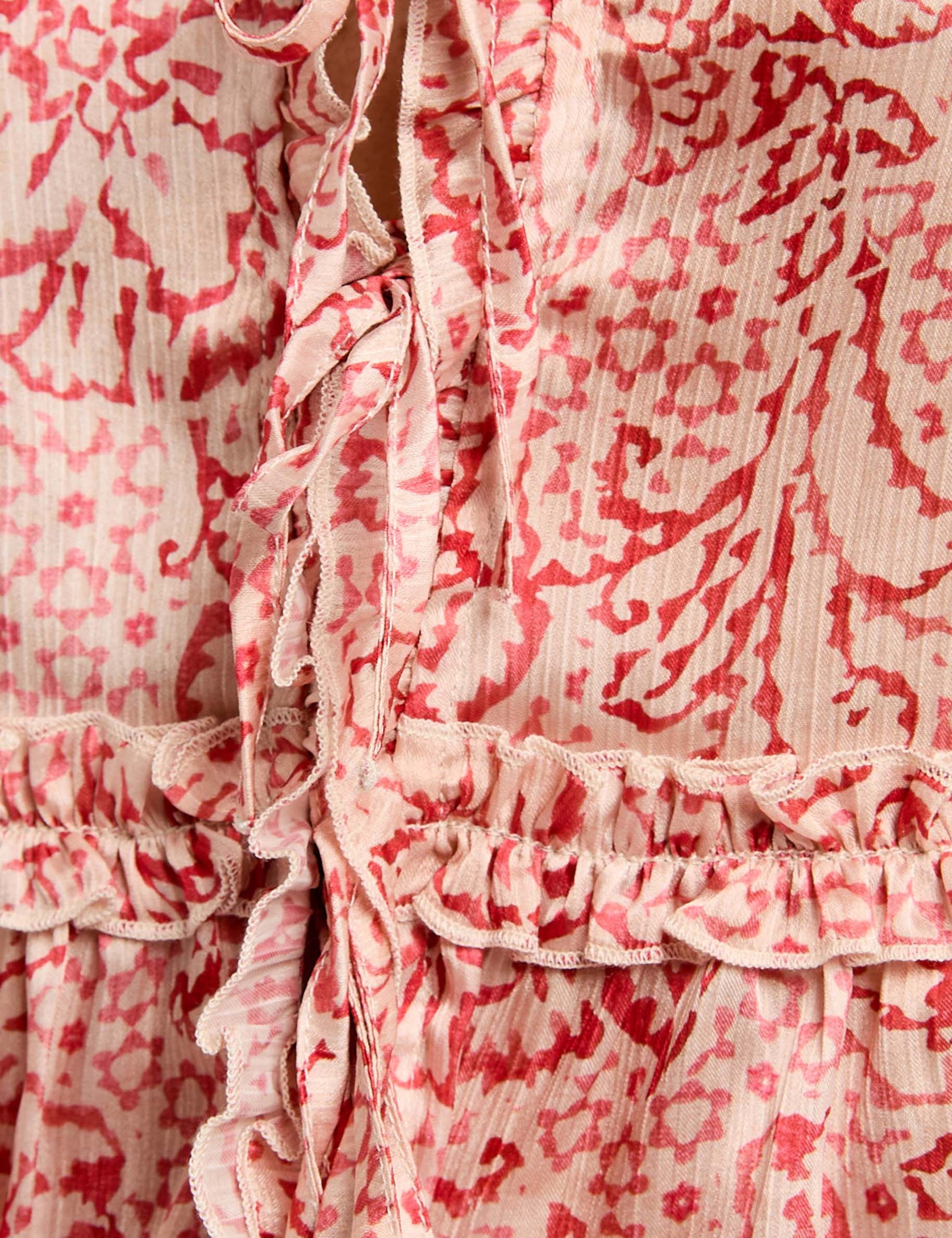 printed top with straps multicolor women null