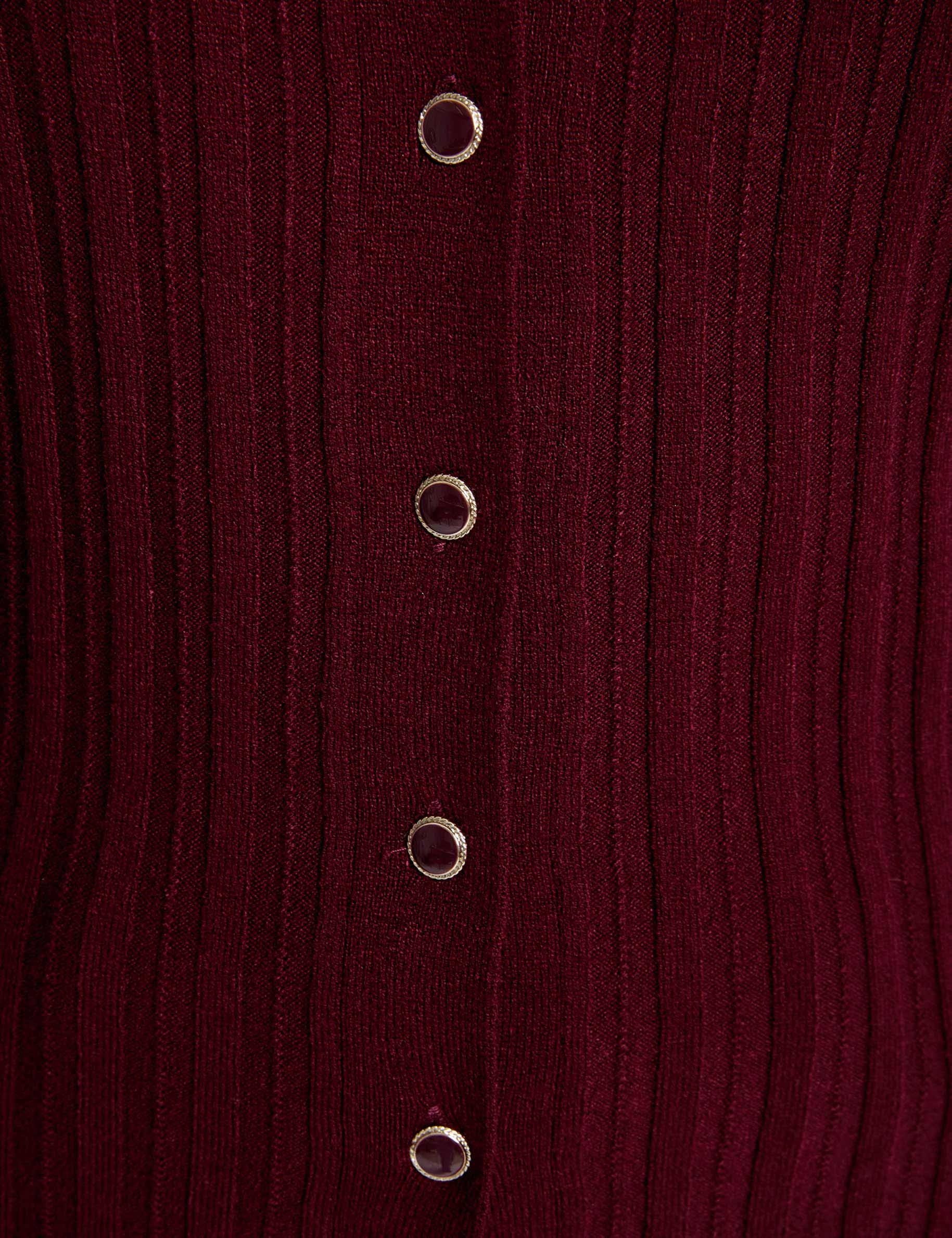 fitted high neck sweater plum women null