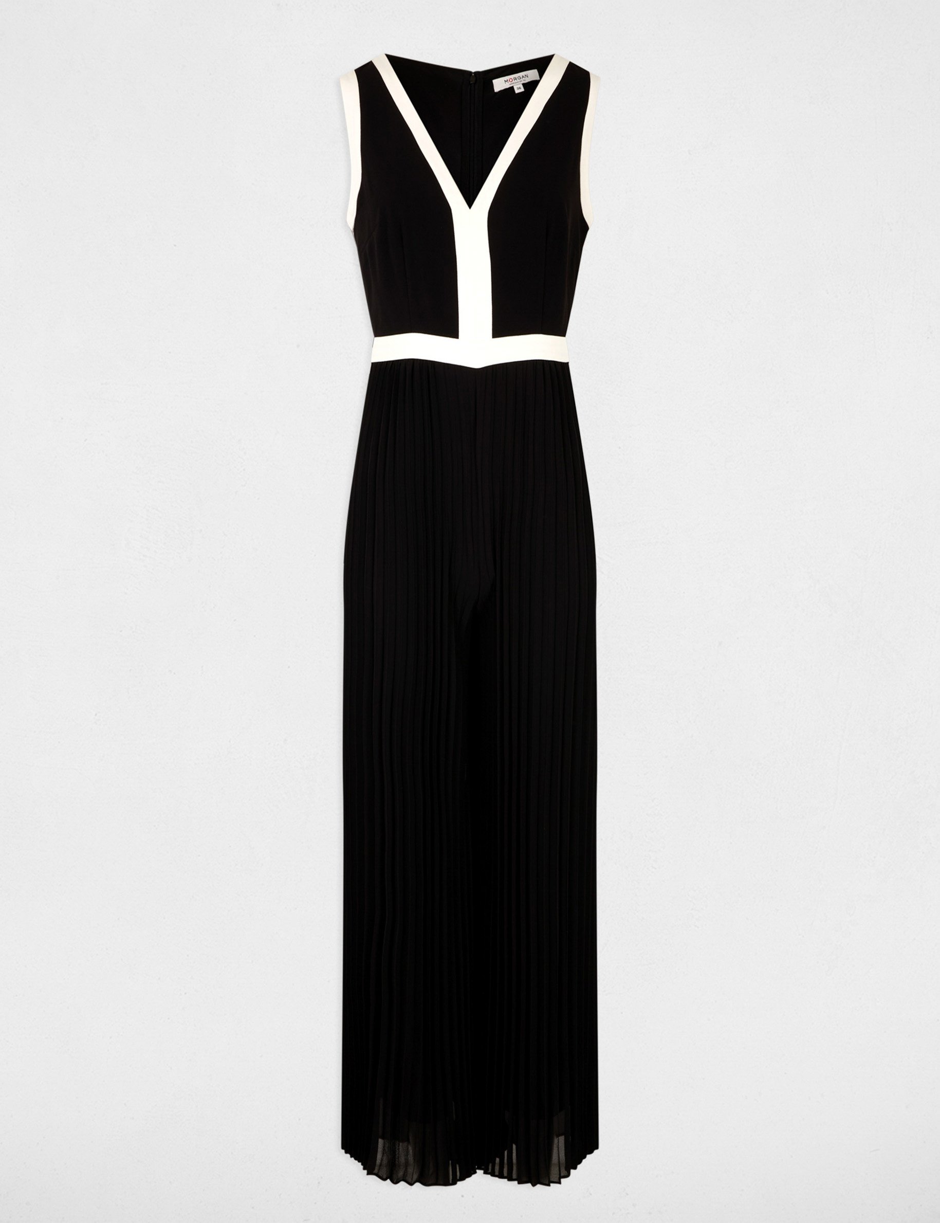 Pleated jumpsuit black women