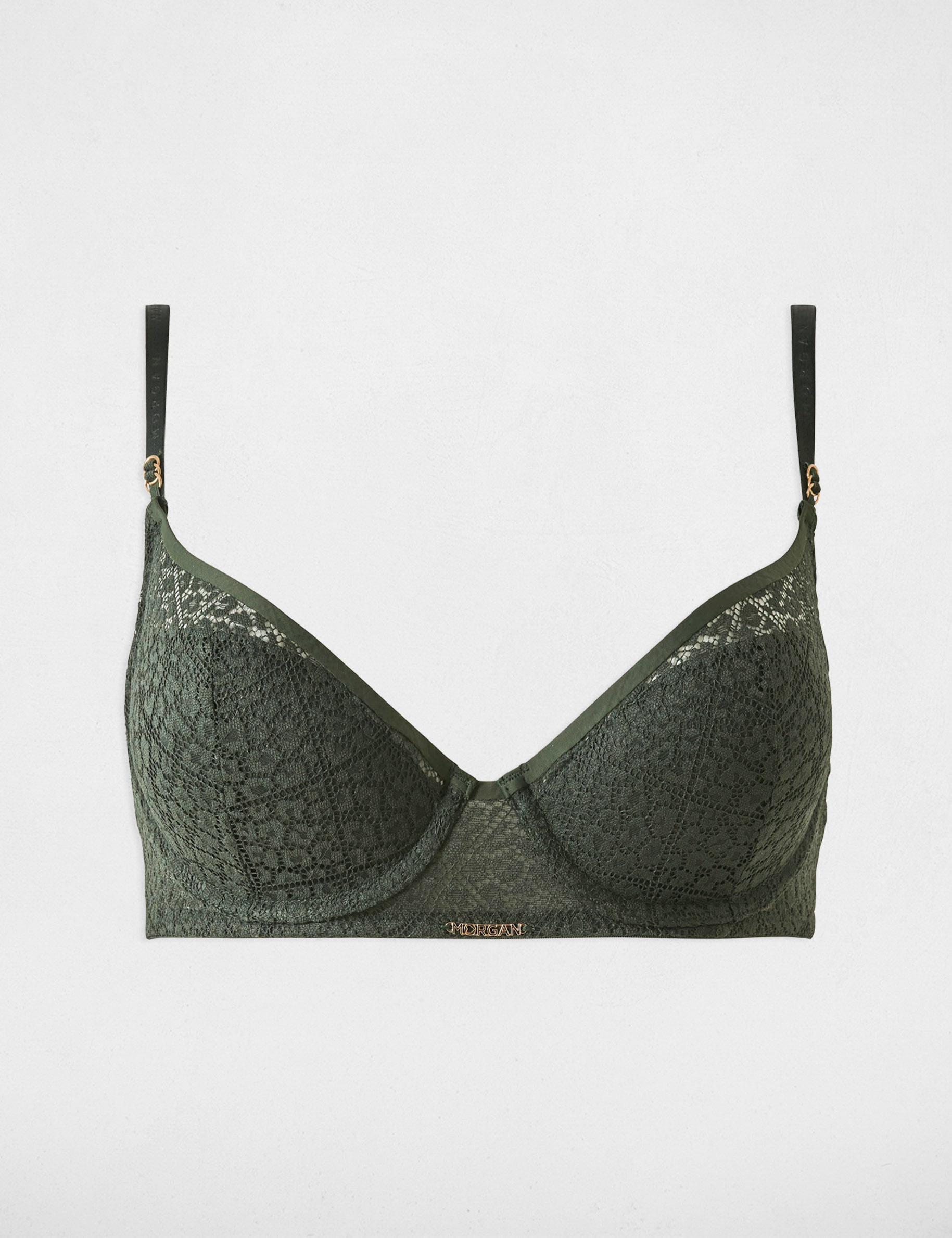 Padded bra khaki green ladies'