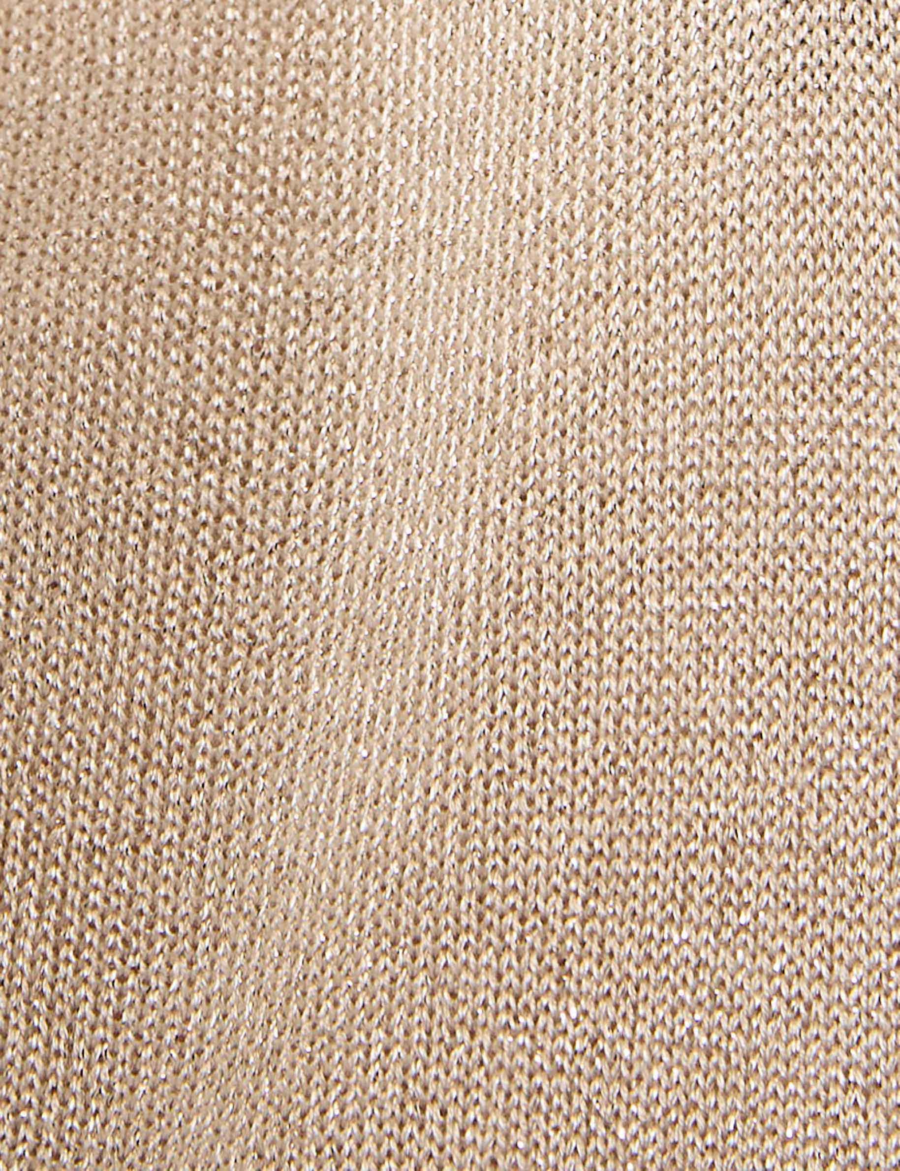 jumper v neck short sleeves sand women null
