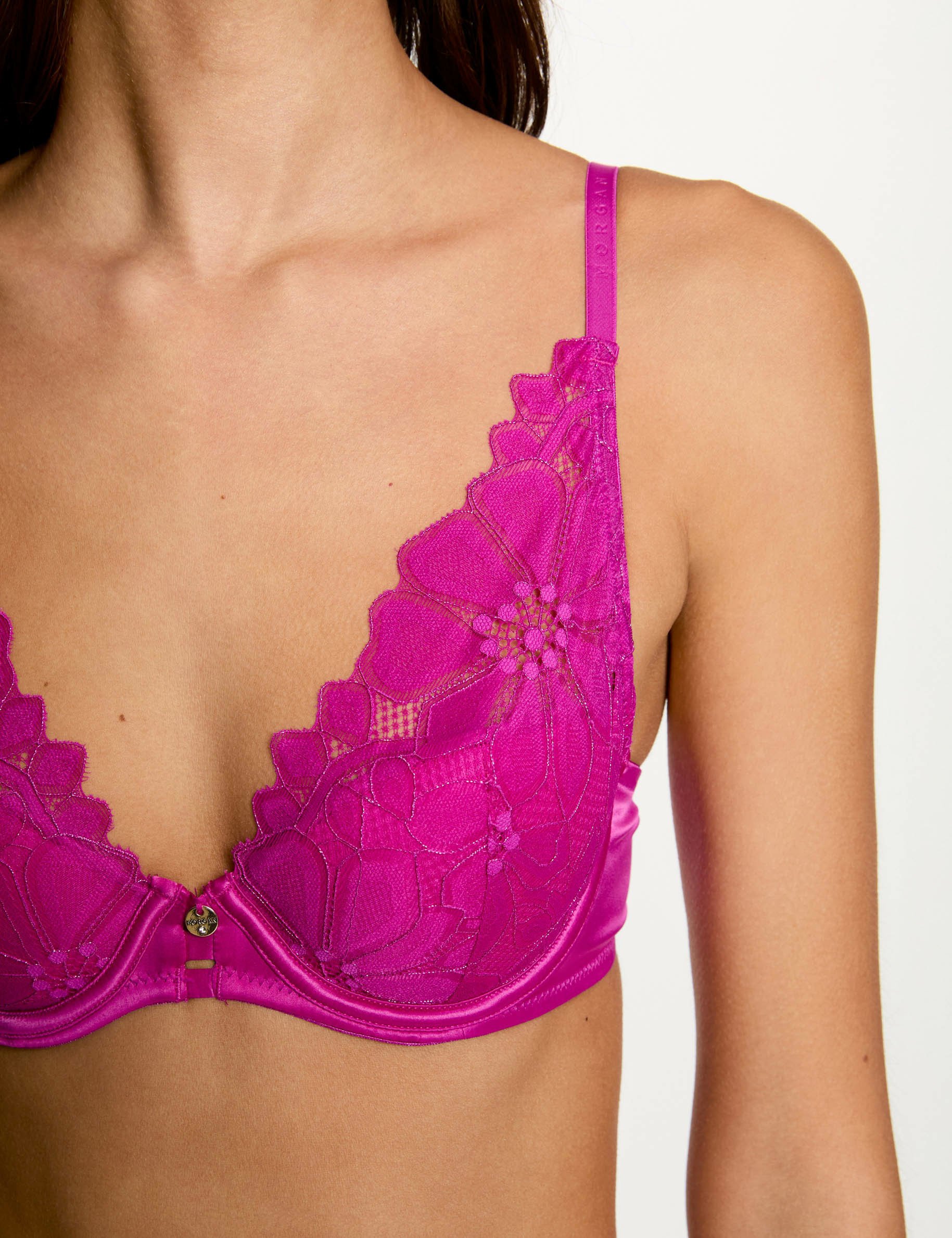 Padded bra purple women