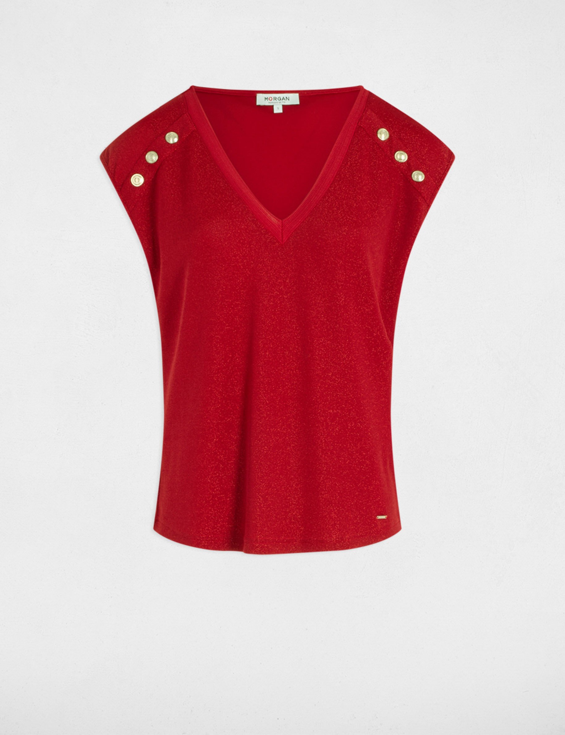 Short-sleeved t-shirt red women