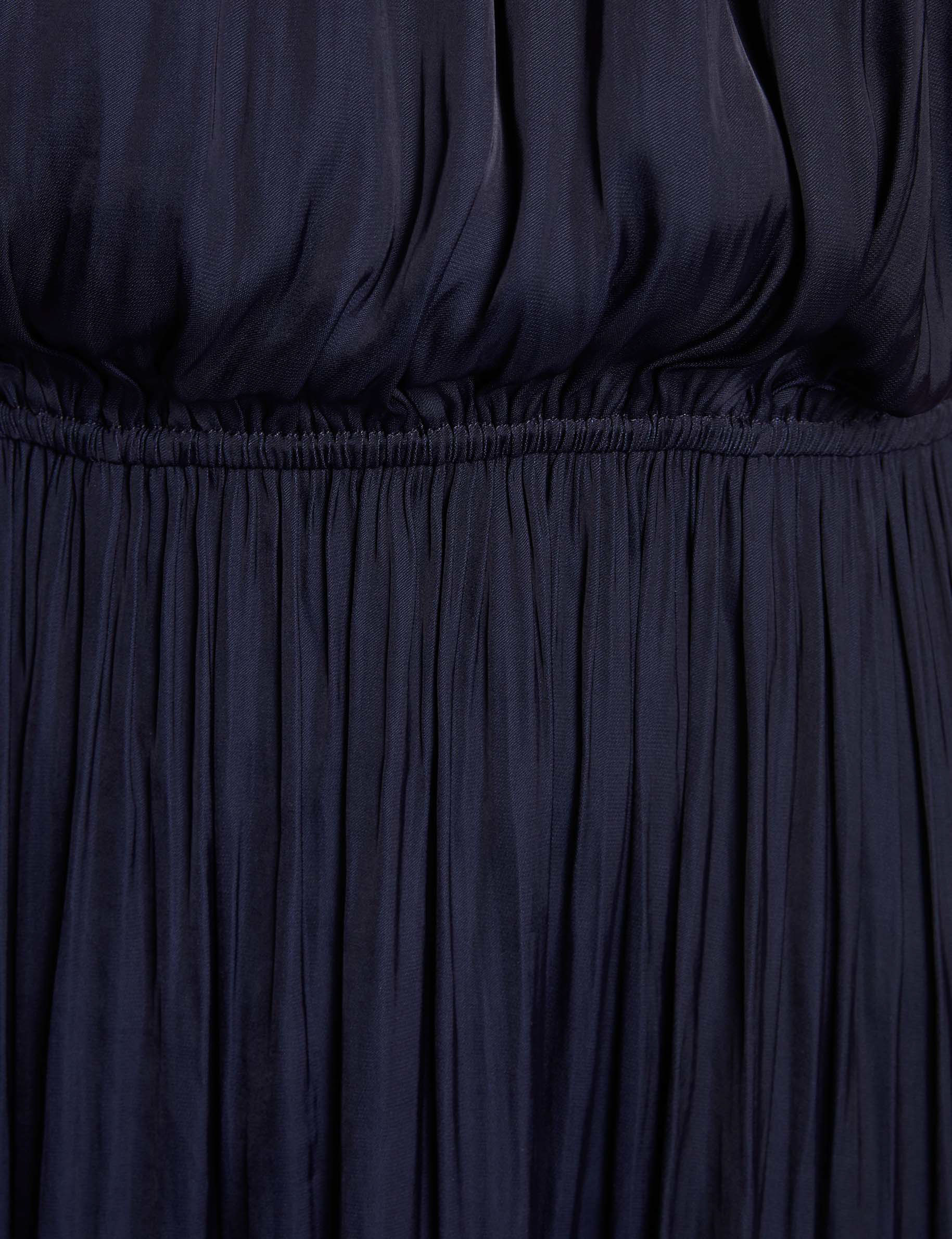 maxi loose a line dress navy blue women null