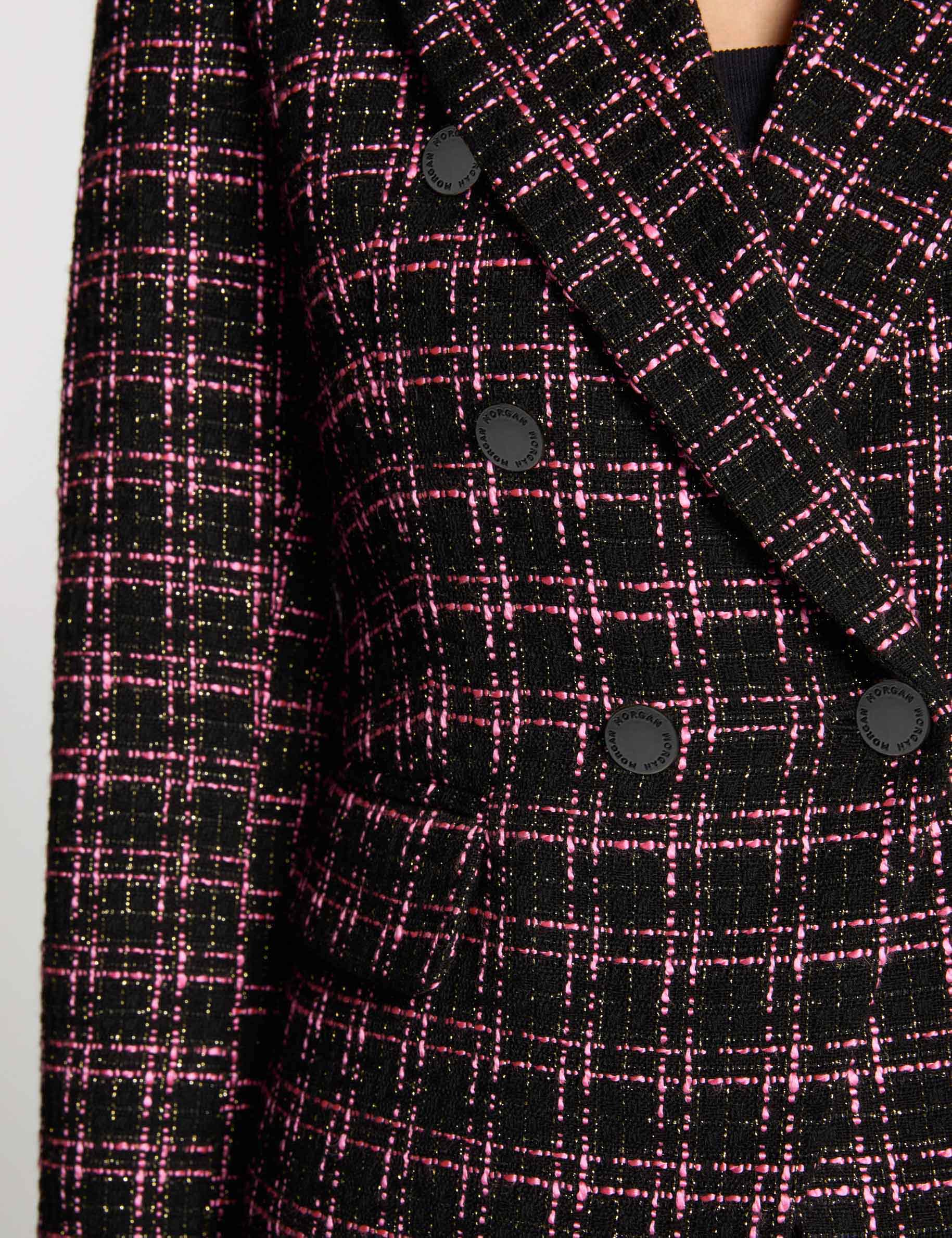 Waisted tweed jacket multicolored women