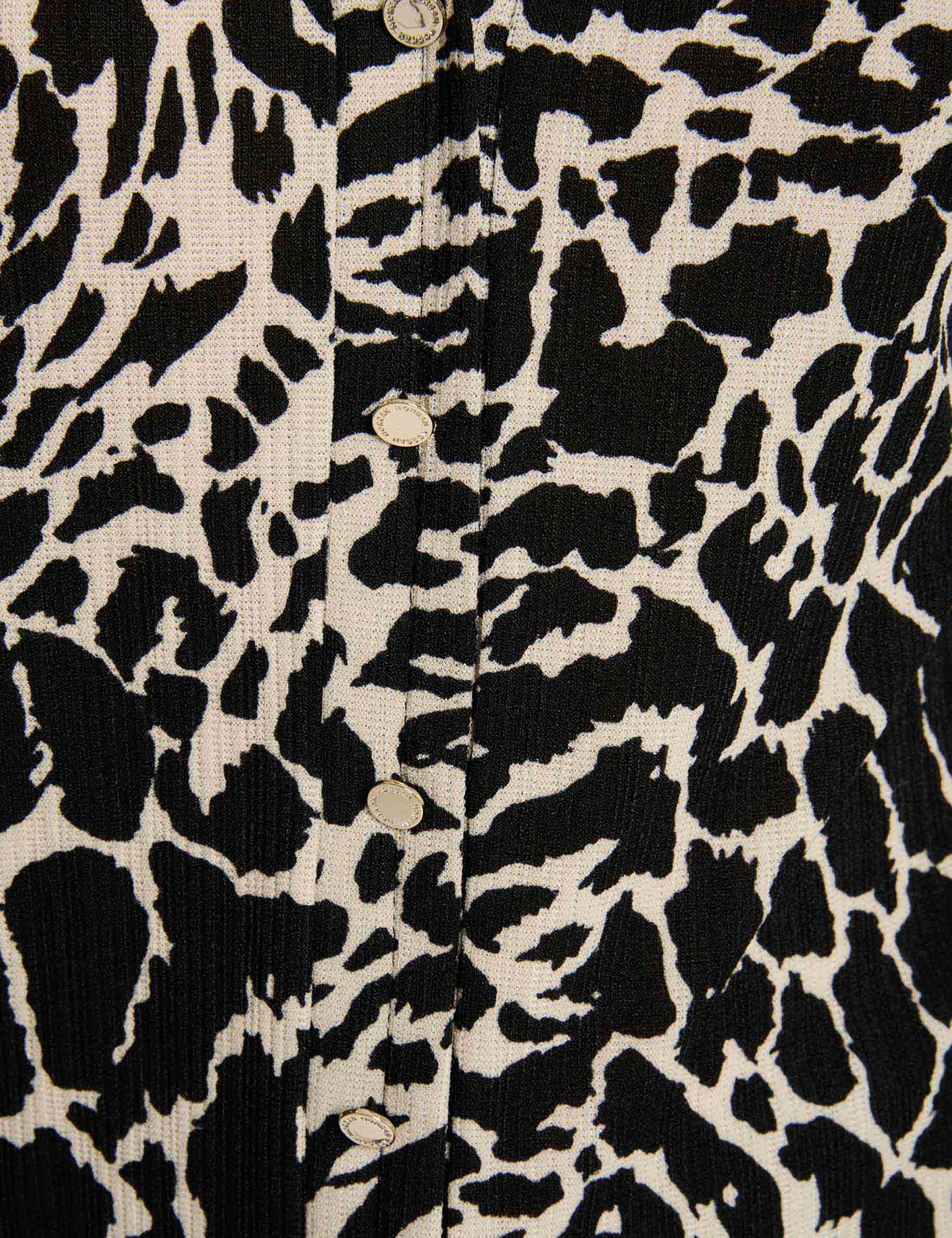 fitted shirt with notched collar multicolor women null