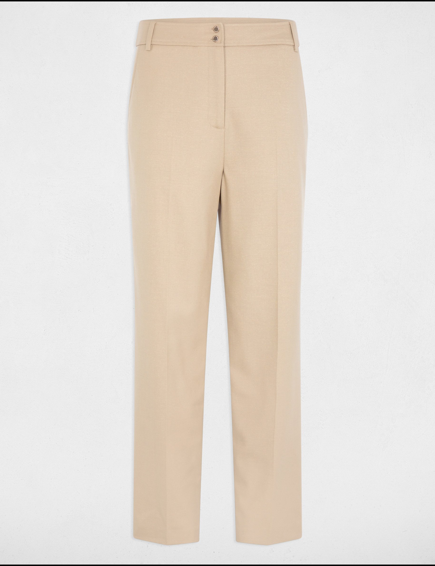 Straight trousers light brown women