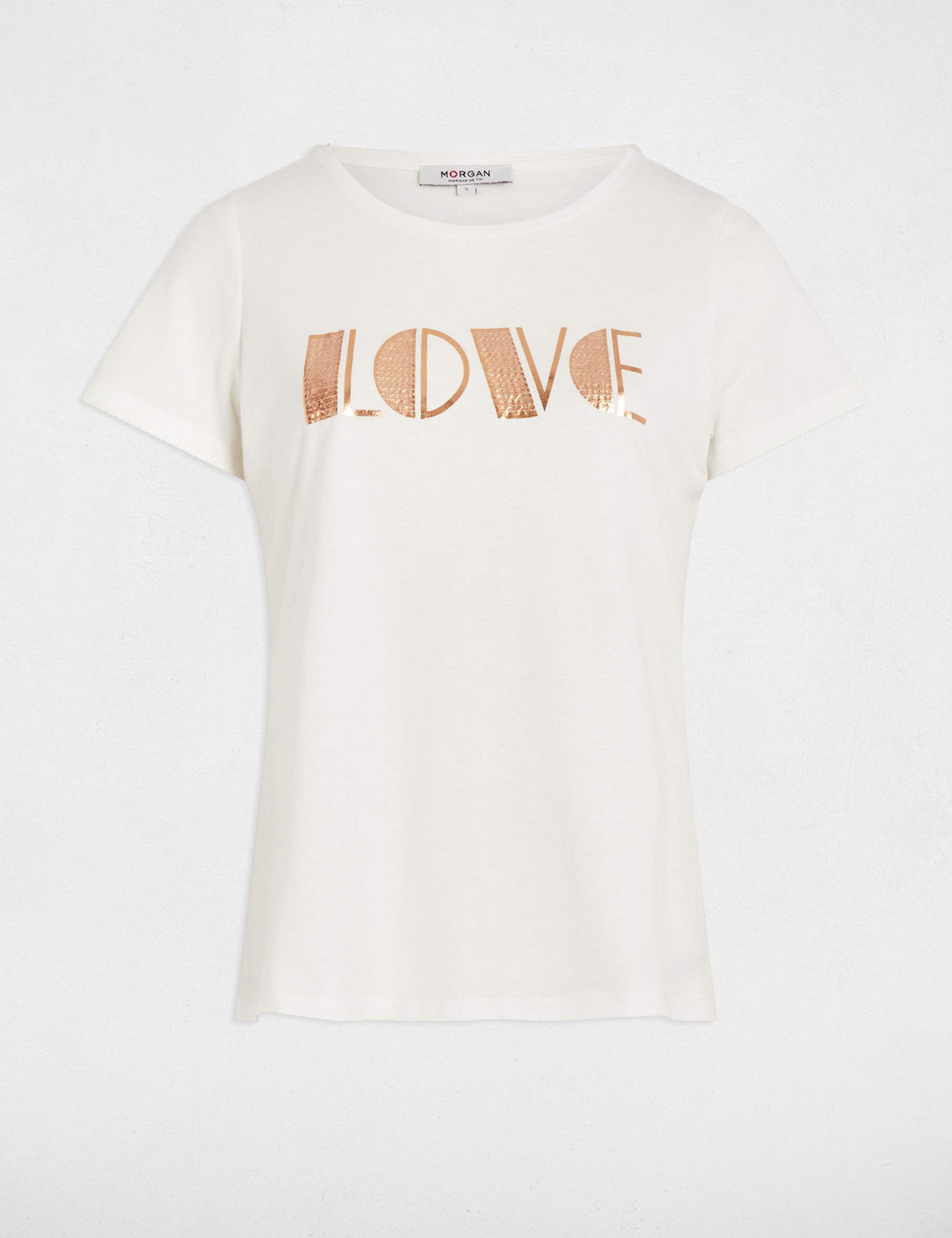 T-shirt with message white women