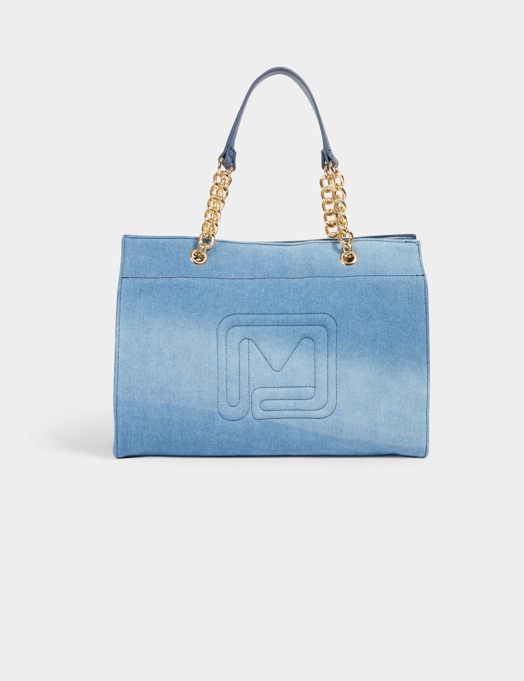 Sac à main en jean denim stone femme