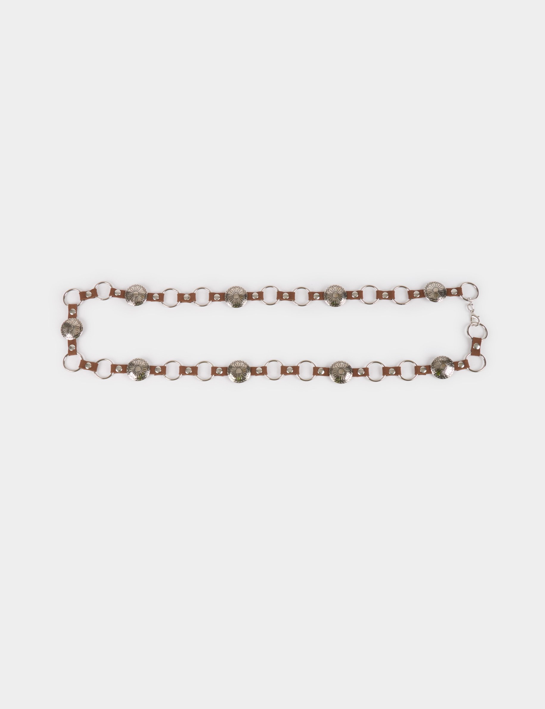 Western chain belt brown women