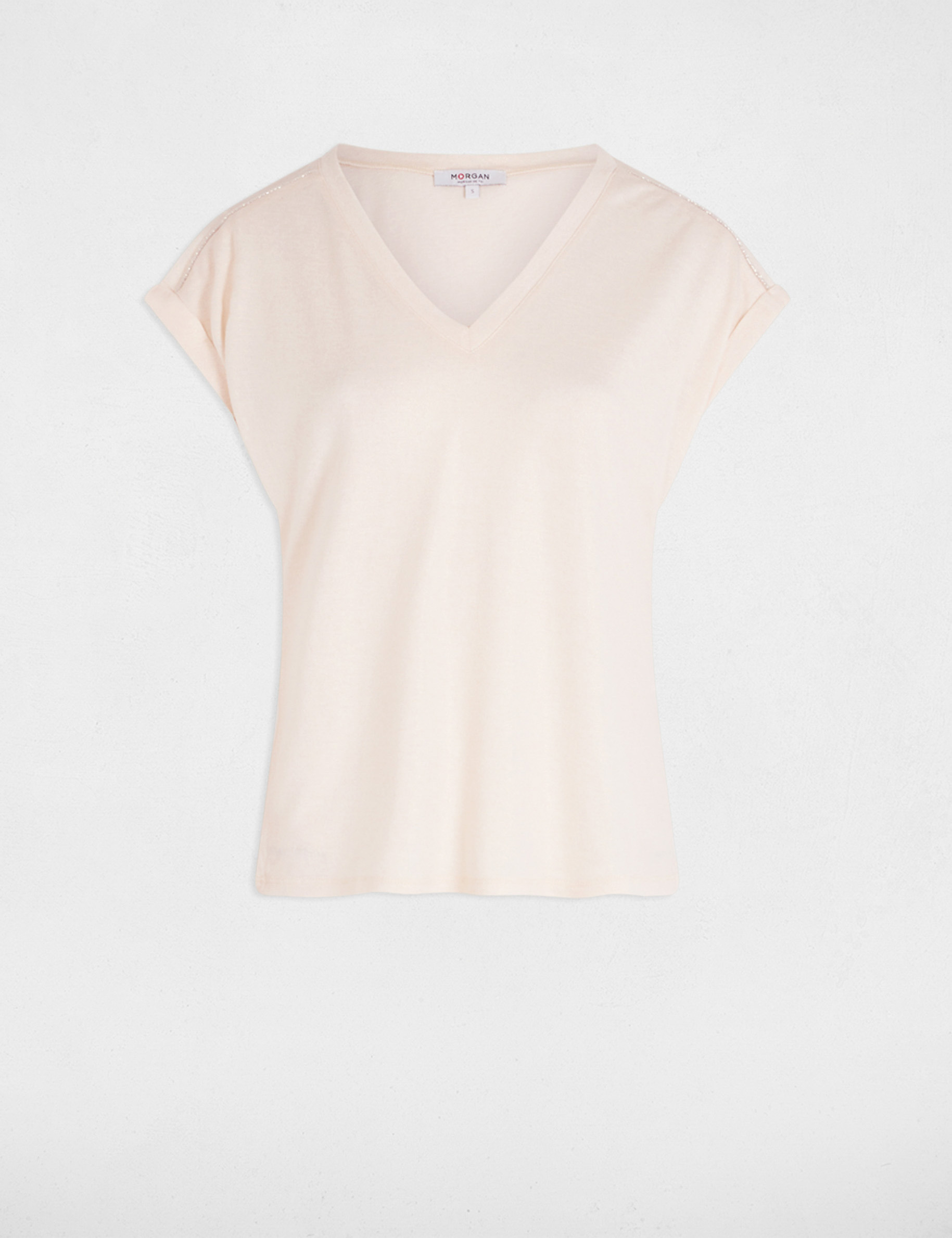 Short-sleeved t-shirt ivory women