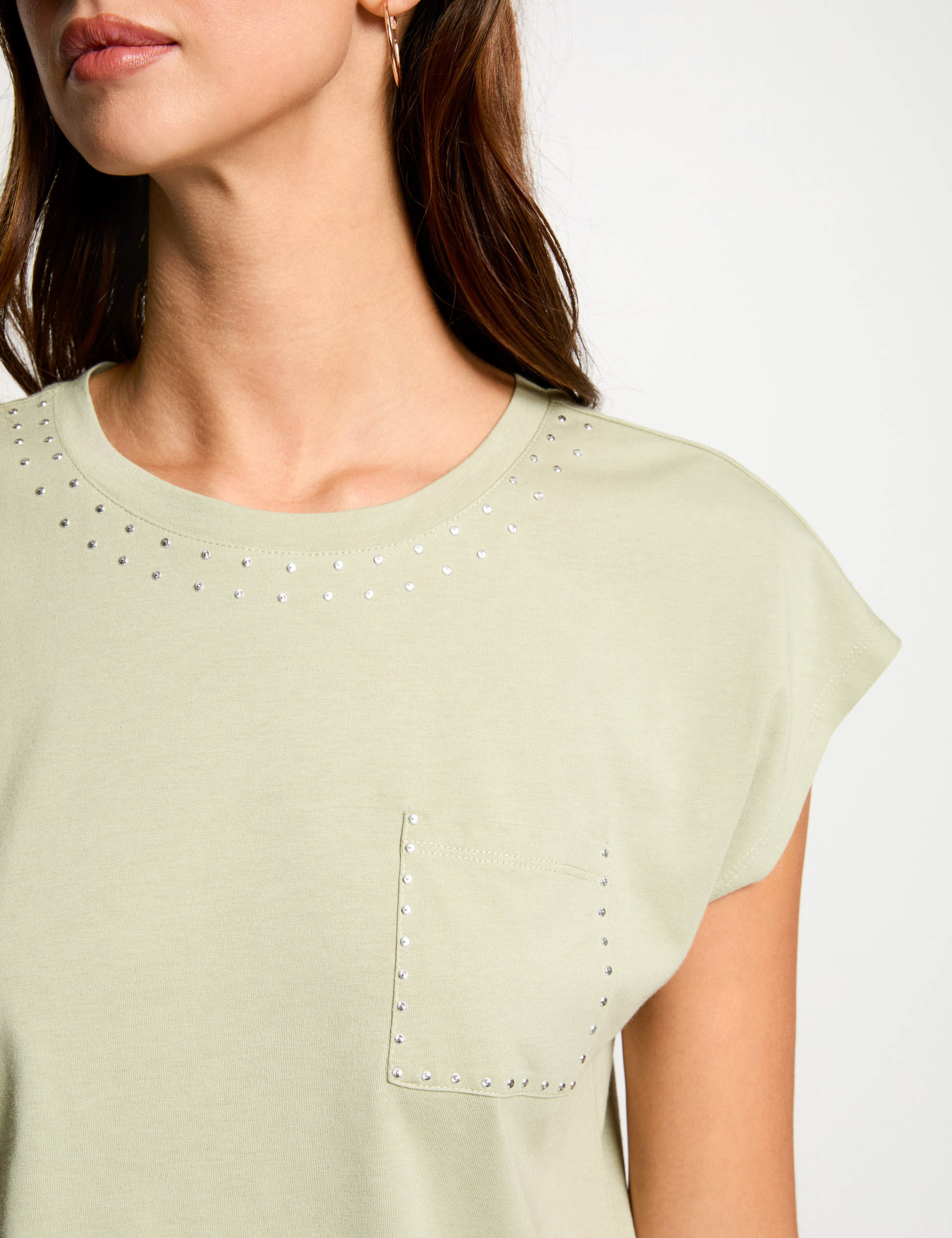 Short-sleeved t-shirt light green women