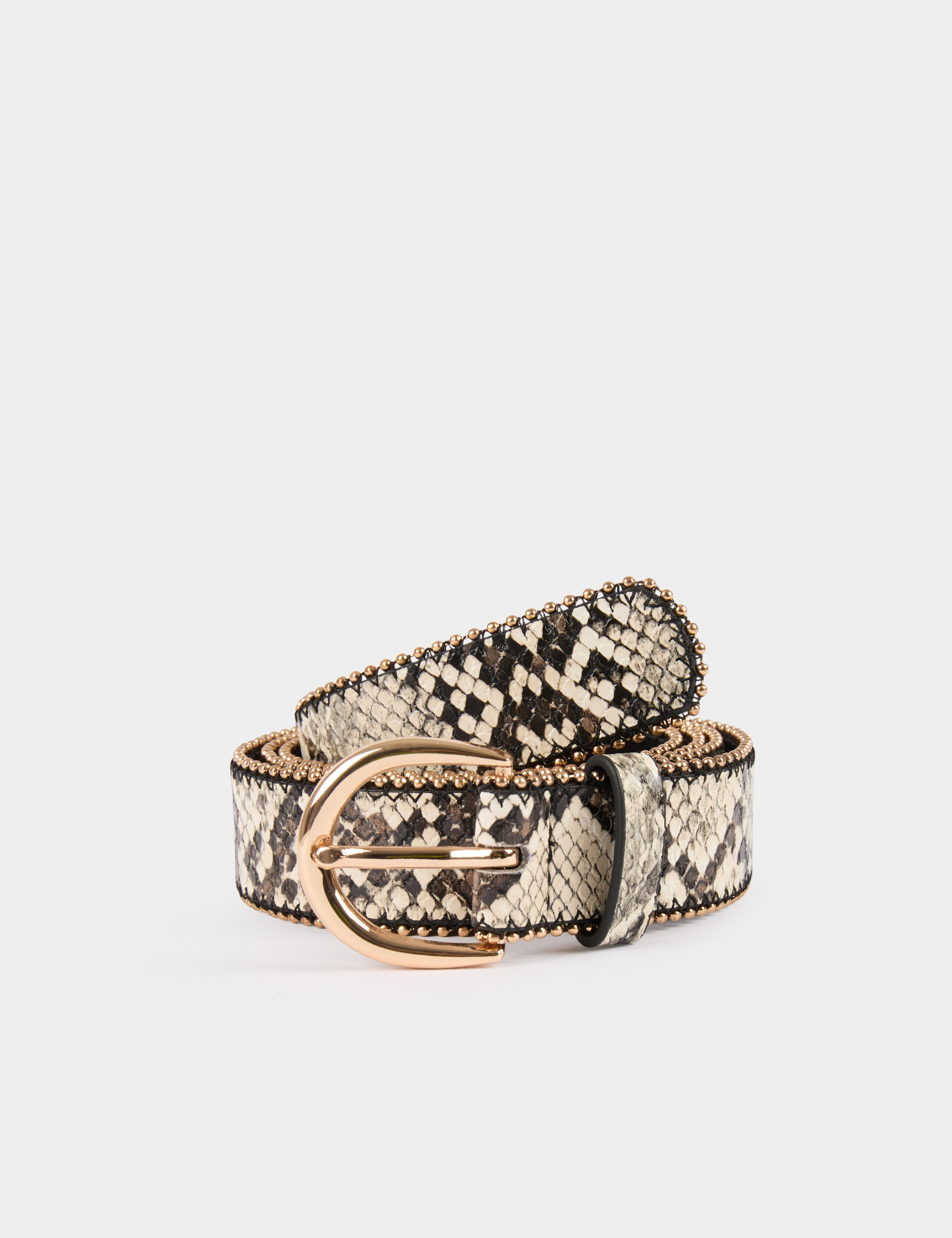 Belt snake print multicolor women