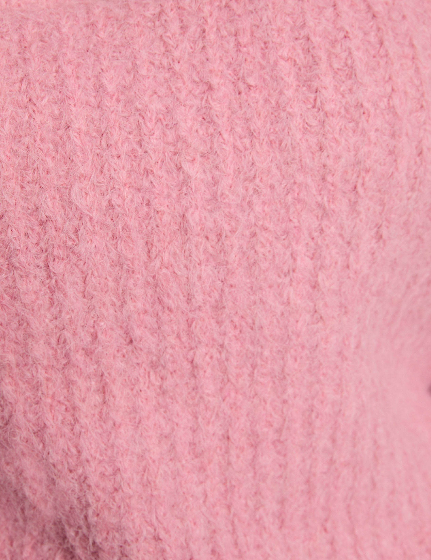 sweater with zip fastening antique pink women null