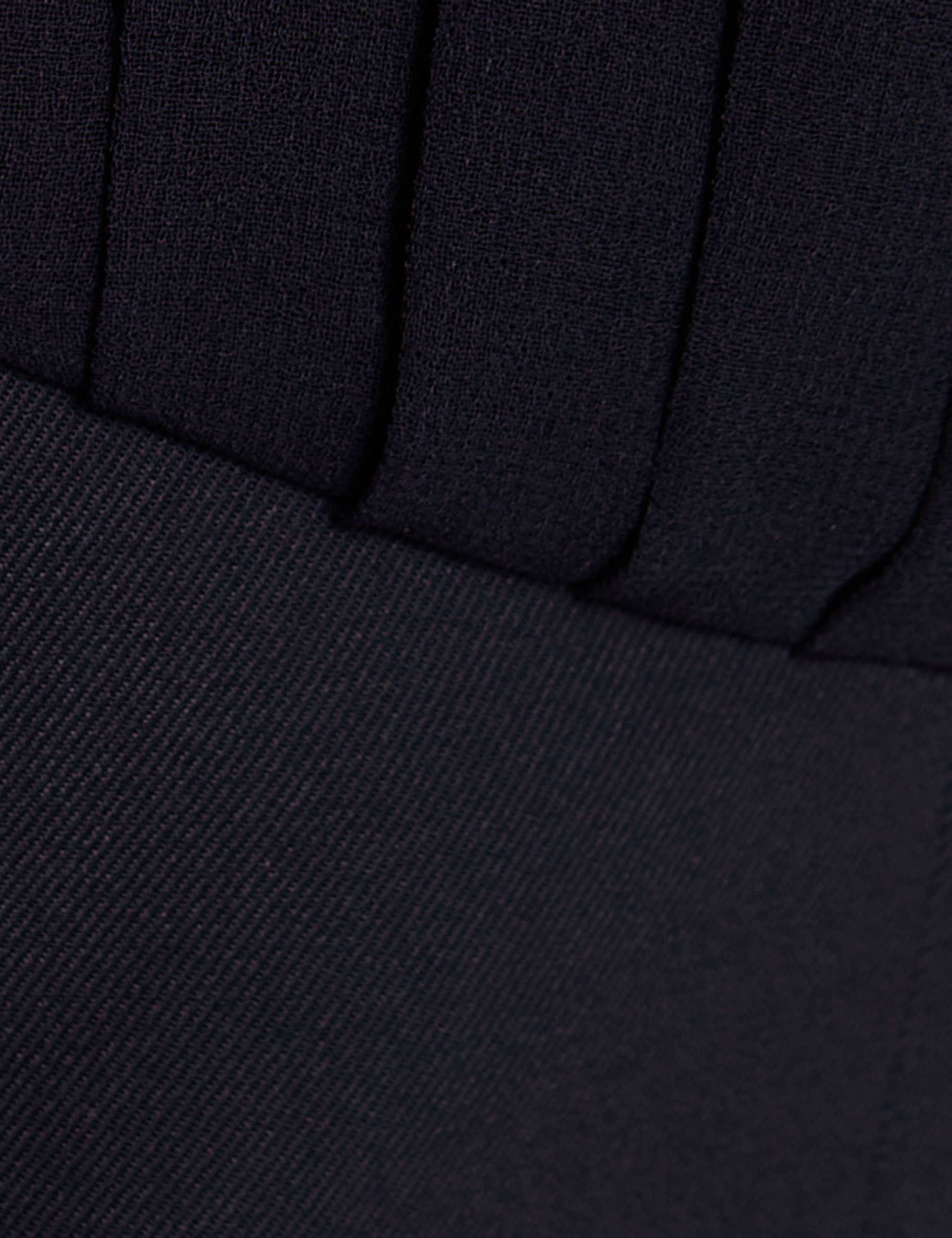 sleeveless pleated top navy blue women null