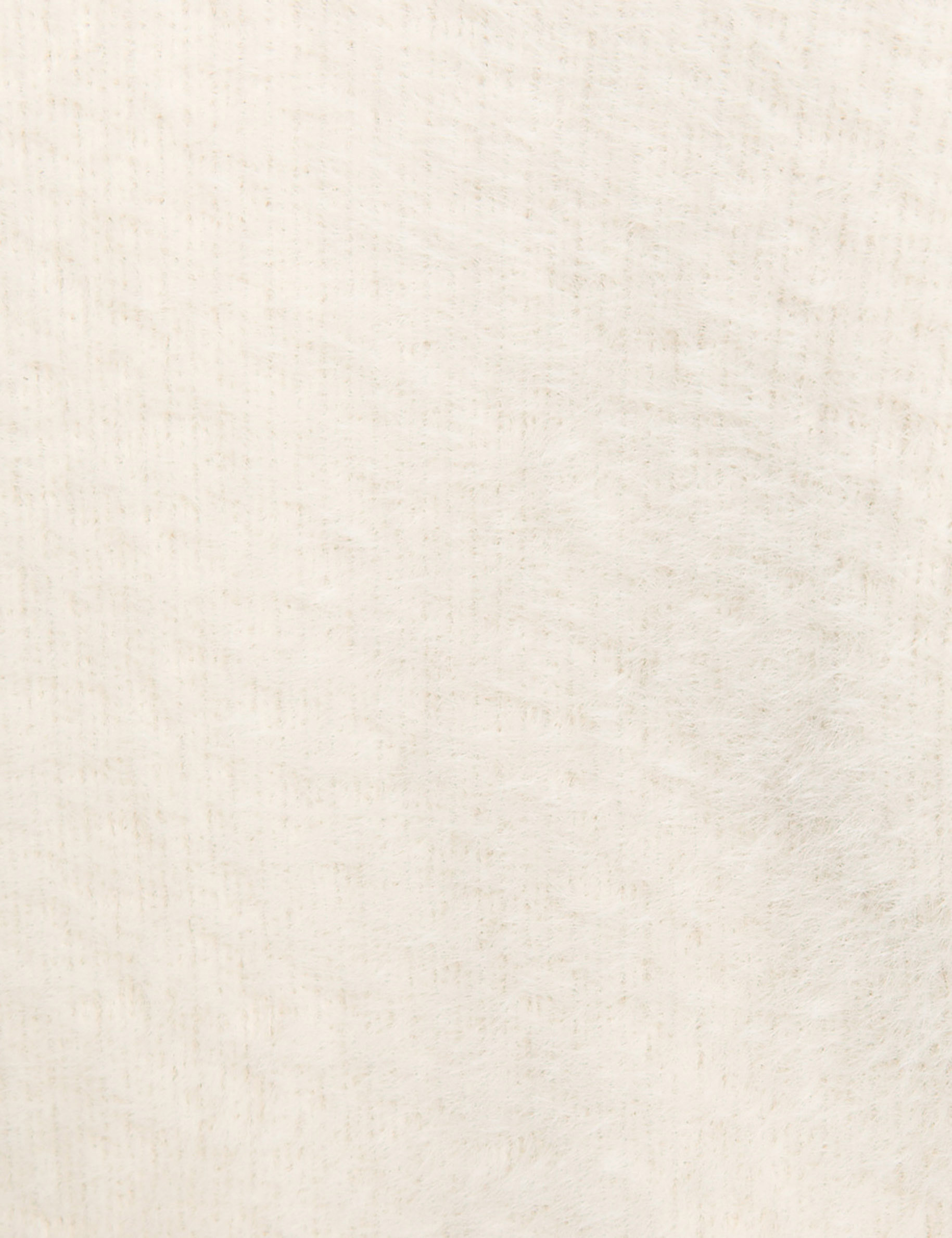 long cardigan with fluffy knit ivory women null