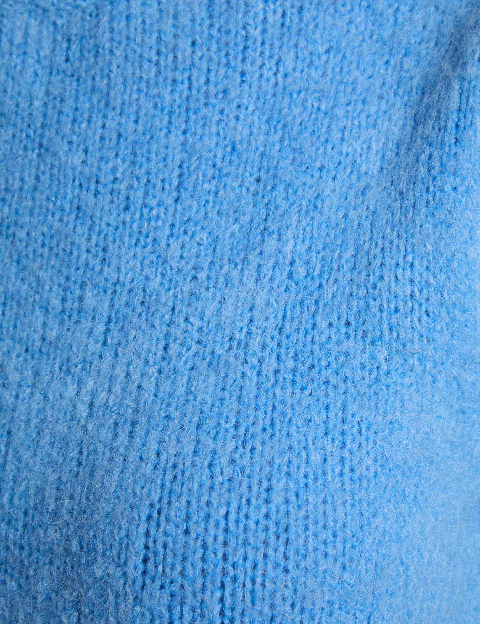 jumper high collar blue women null