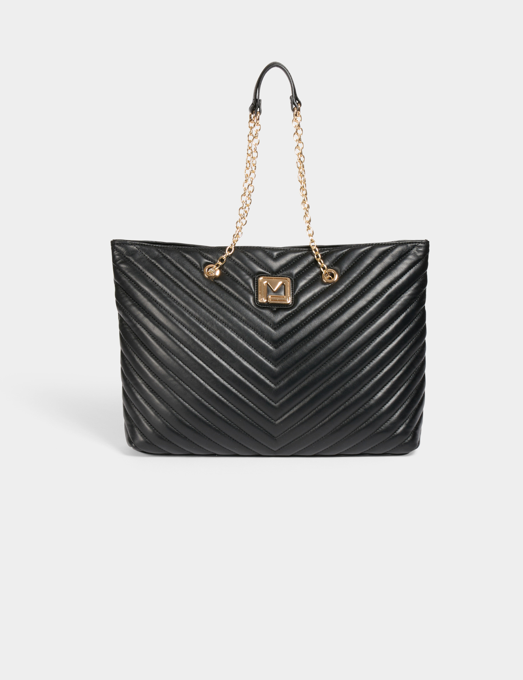 Quilted shopper bag black women