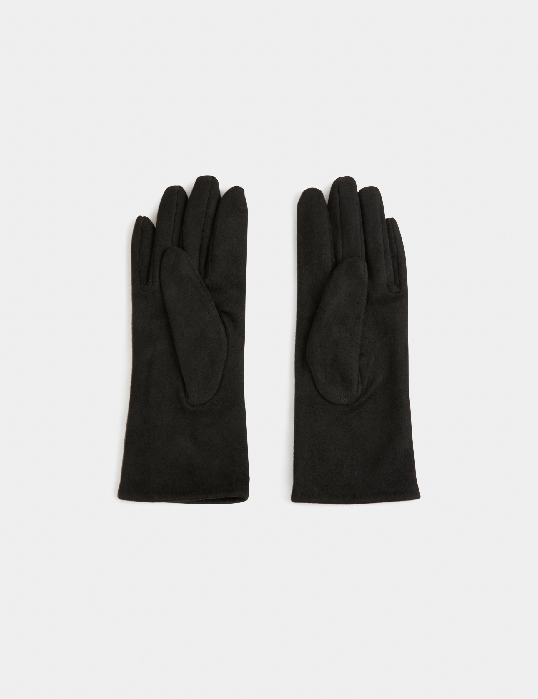 Gloves with rhinestones black women