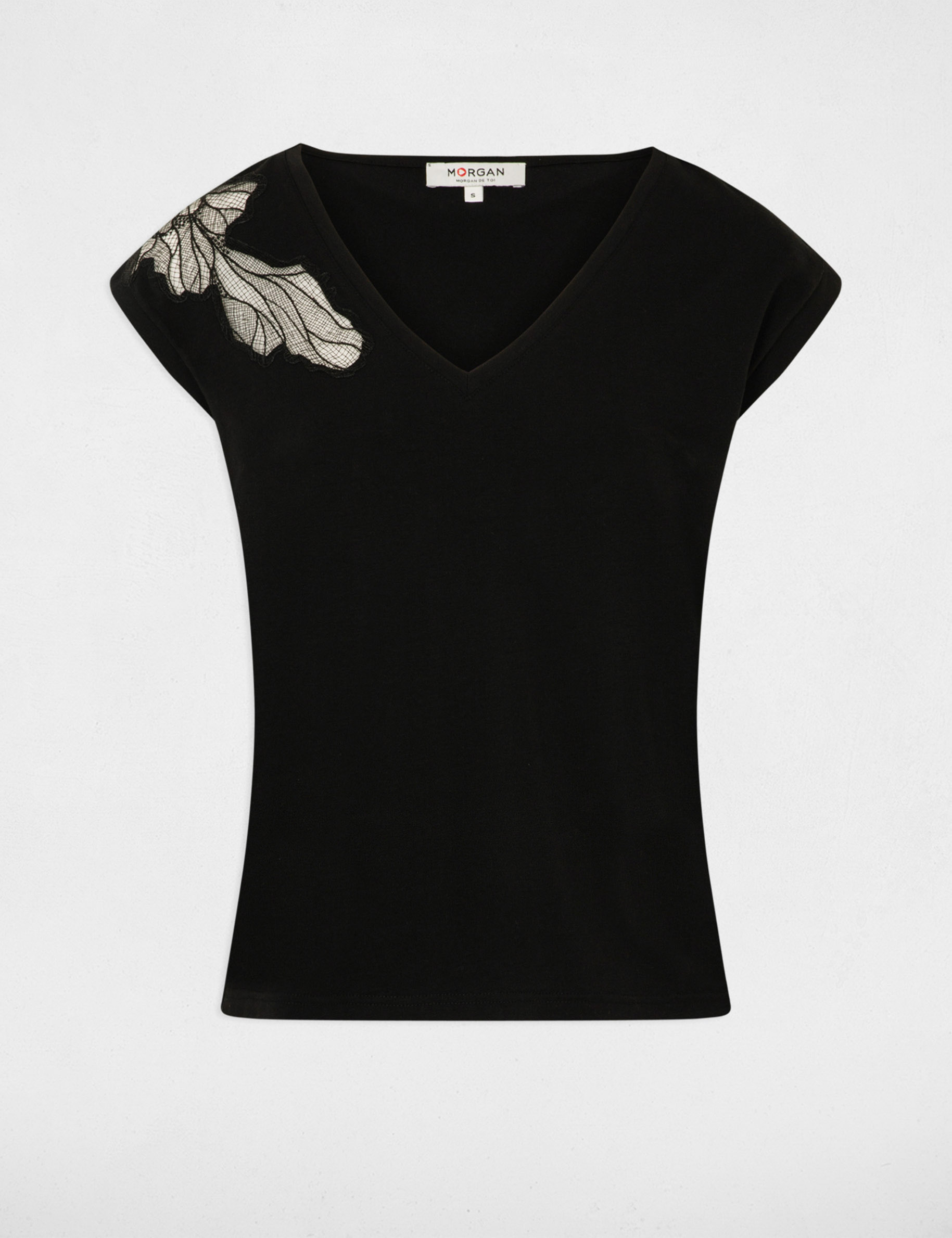 Short-sleeved t-shirt black women