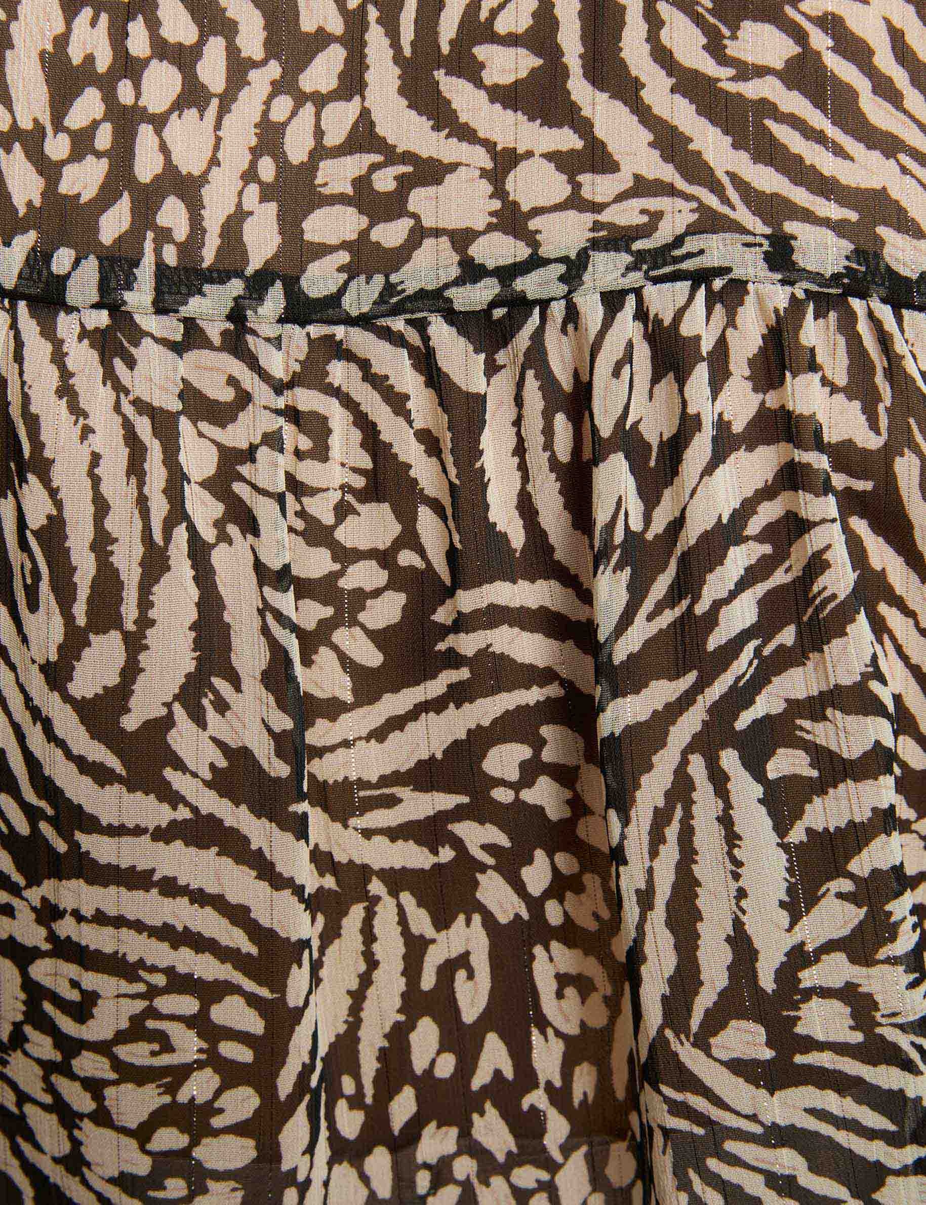 flowy printed shirt multicolor women null