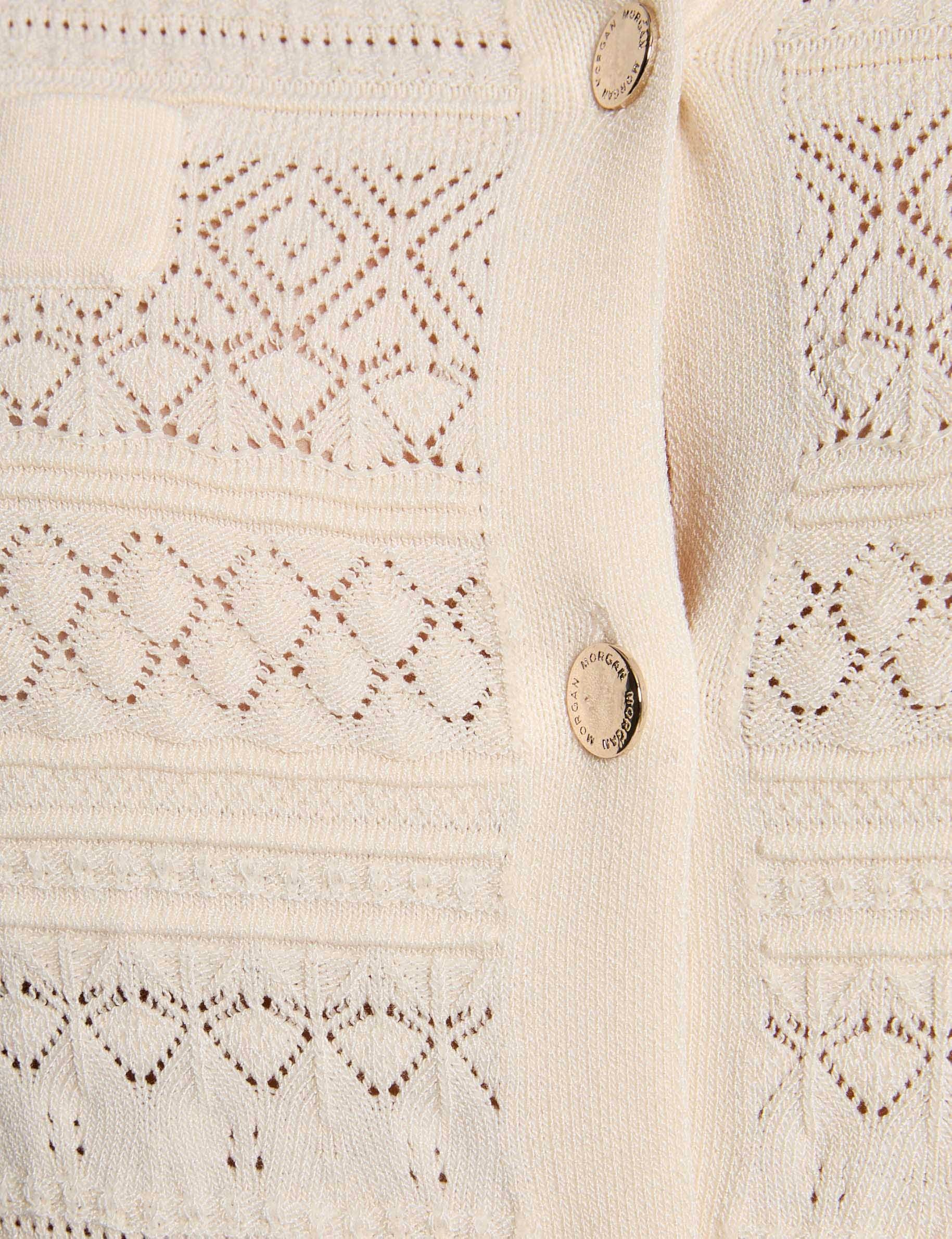 cardigan round neck ivory women null