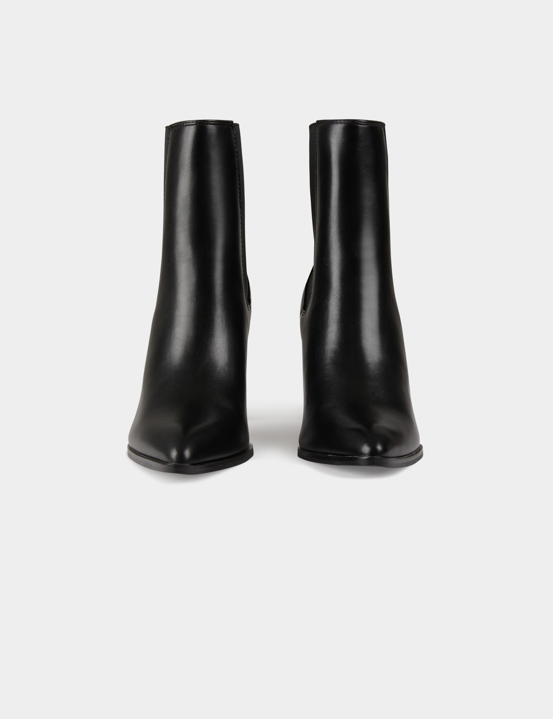 Elasticised boots with heels black women