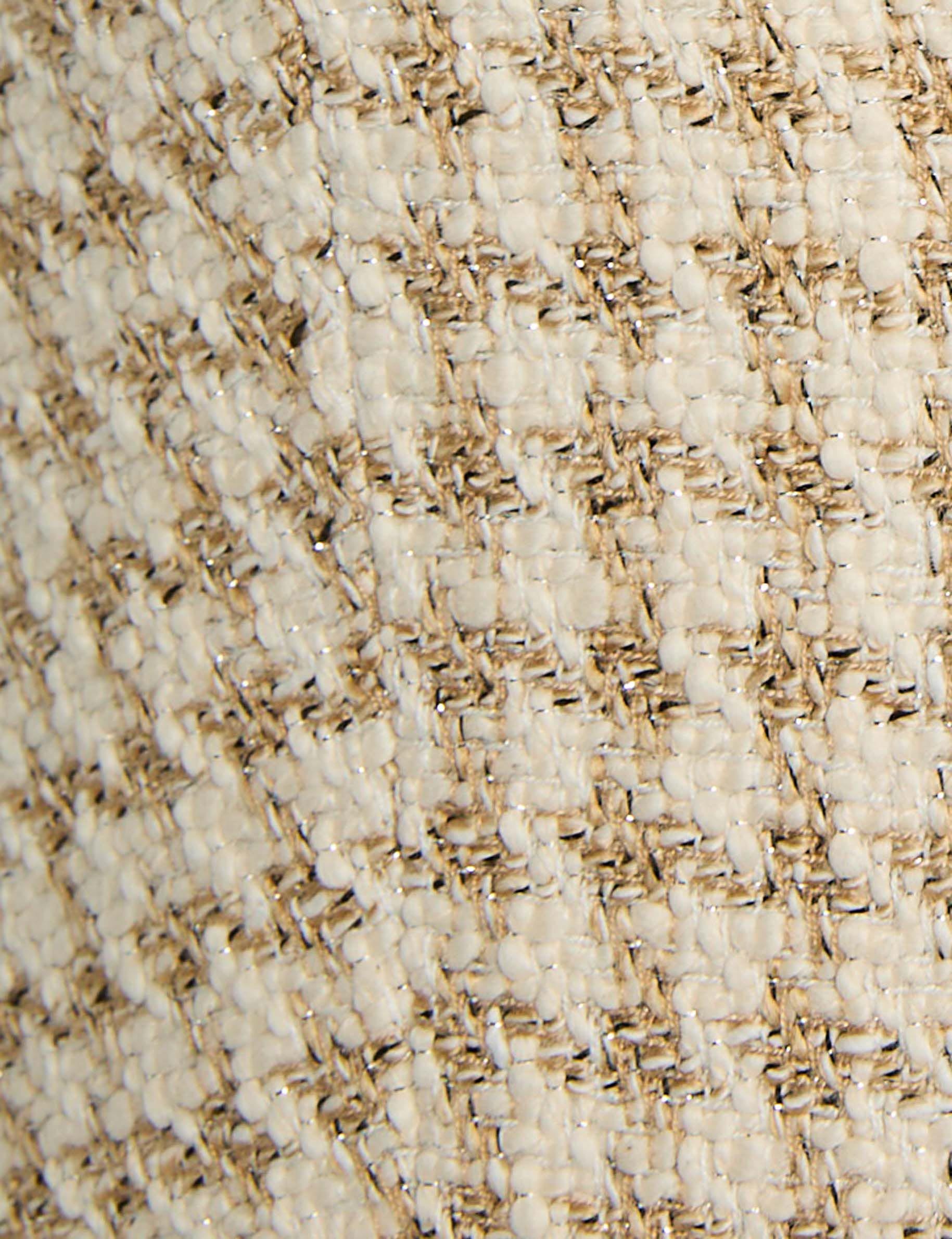 short sleeved tweed jacket multicolor women null