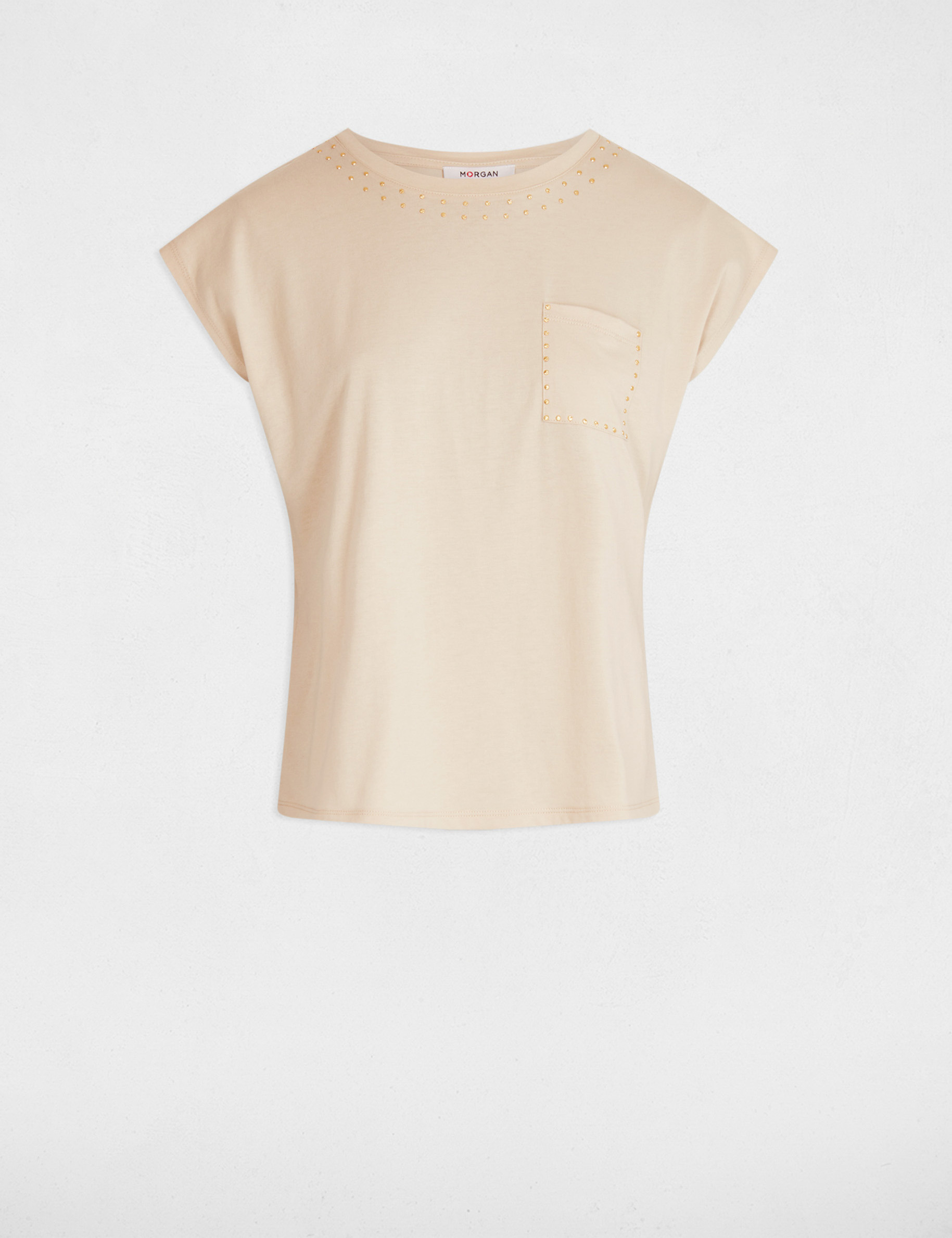 Short-sleeved t-shirt beige women