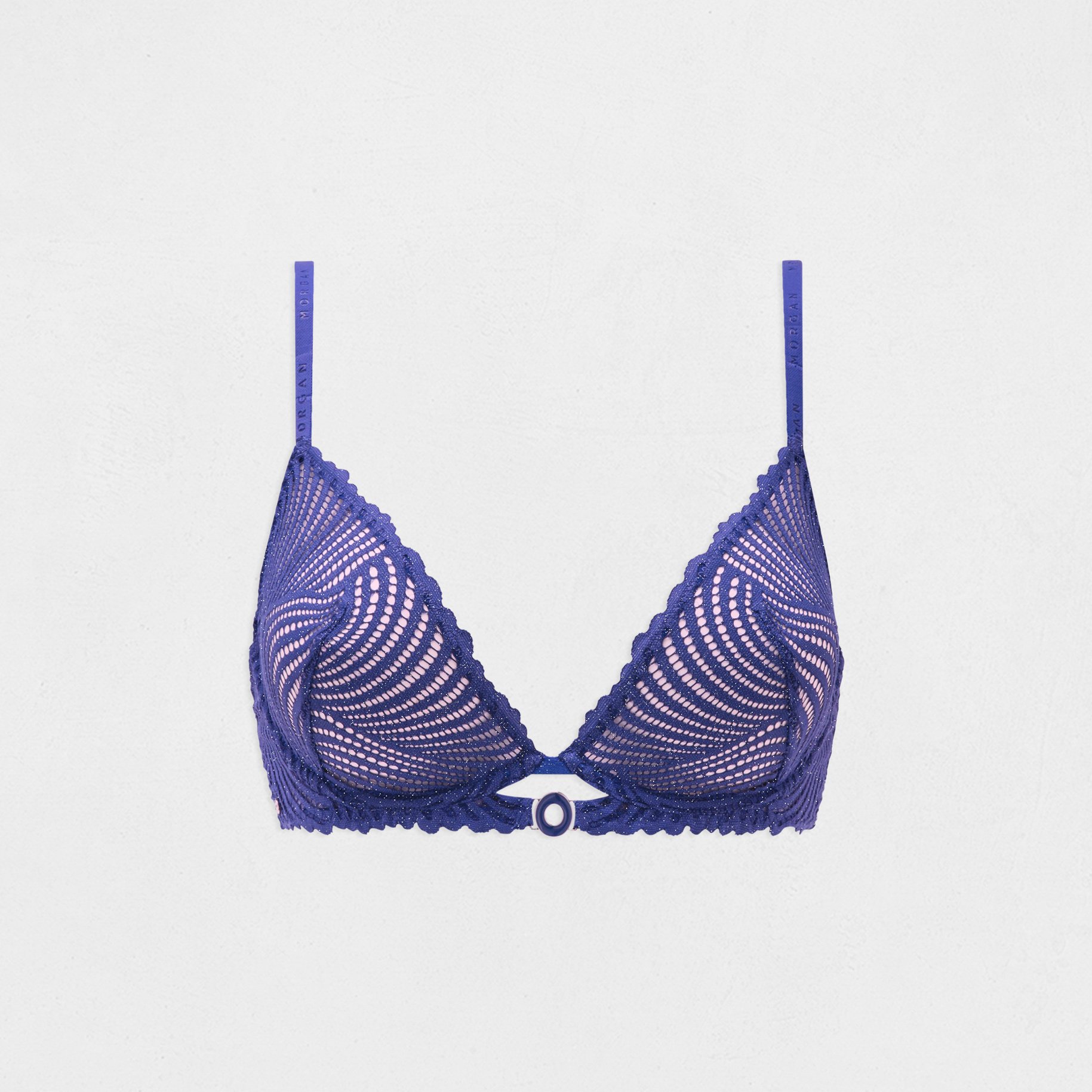 Underwired bra navy blue women