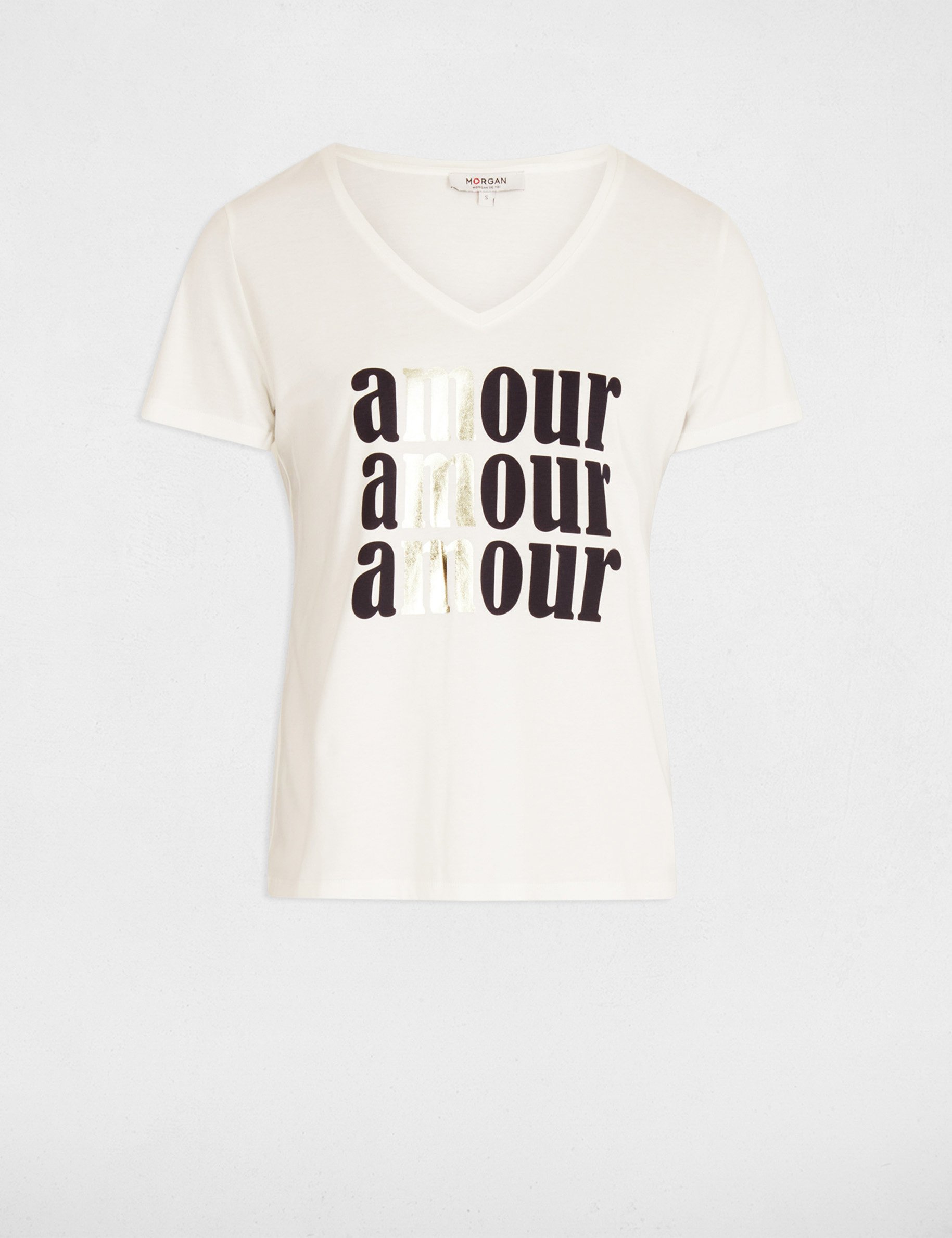 T-shirt with message white women