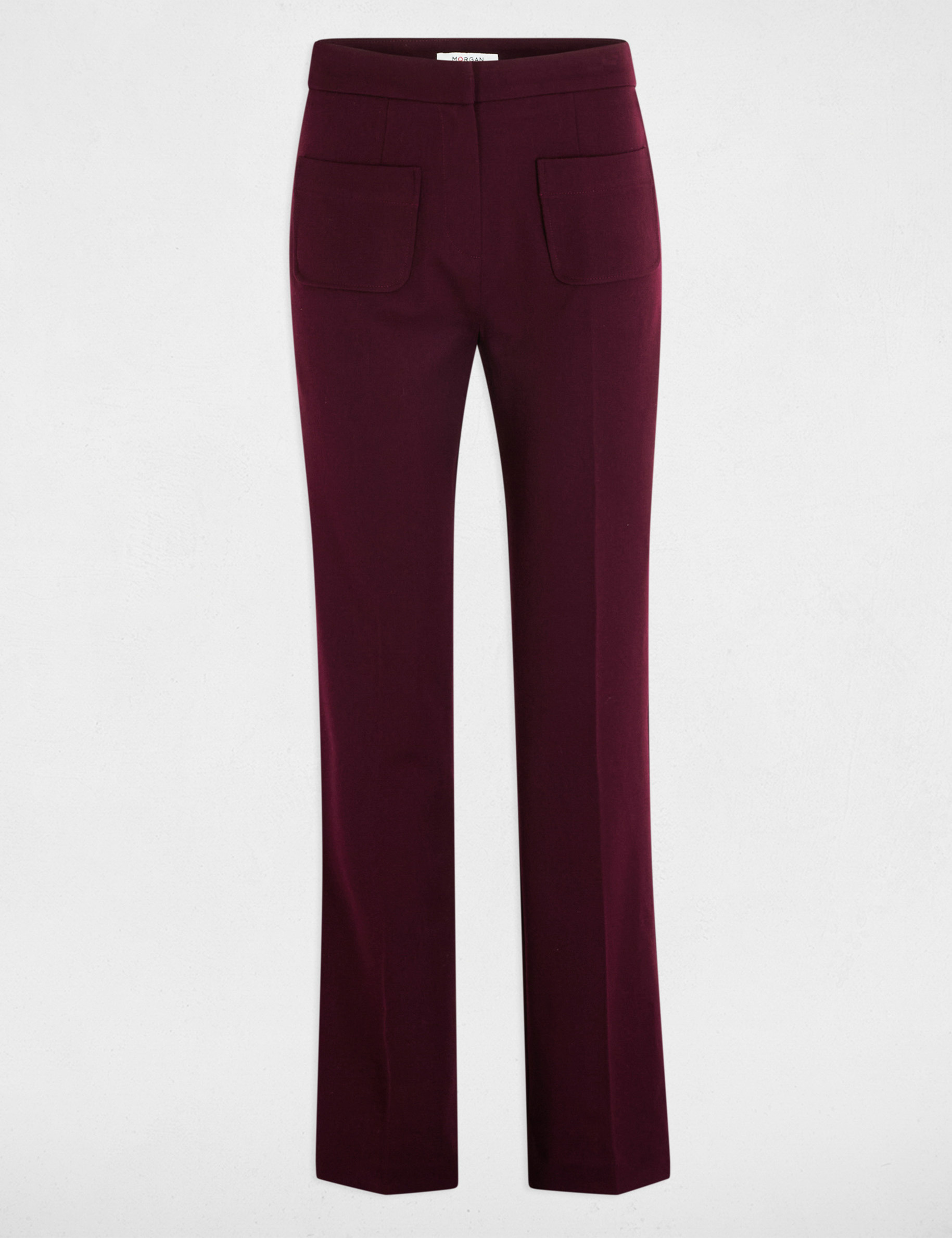 Bootcut trousers plum women