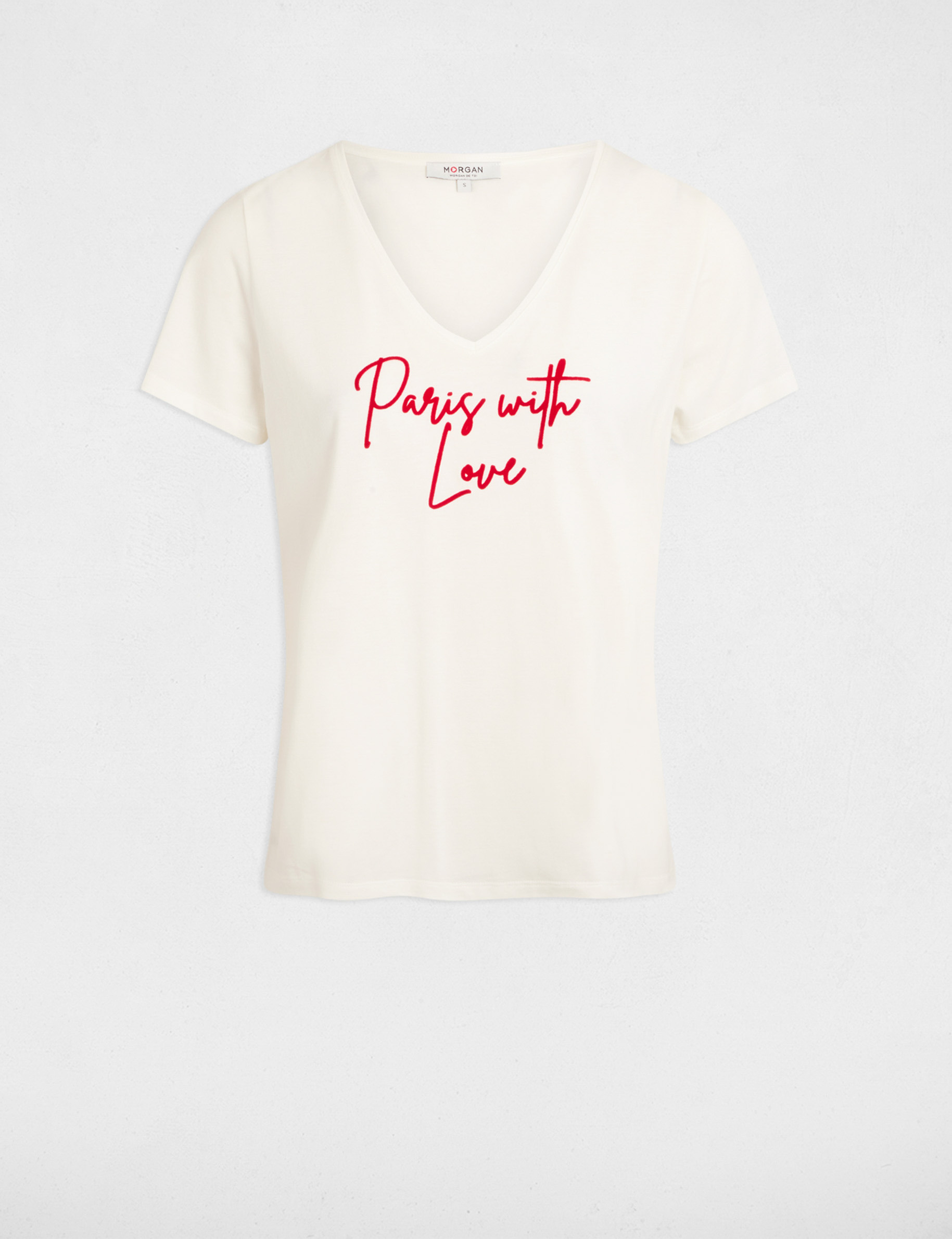 T-shirt with message white women