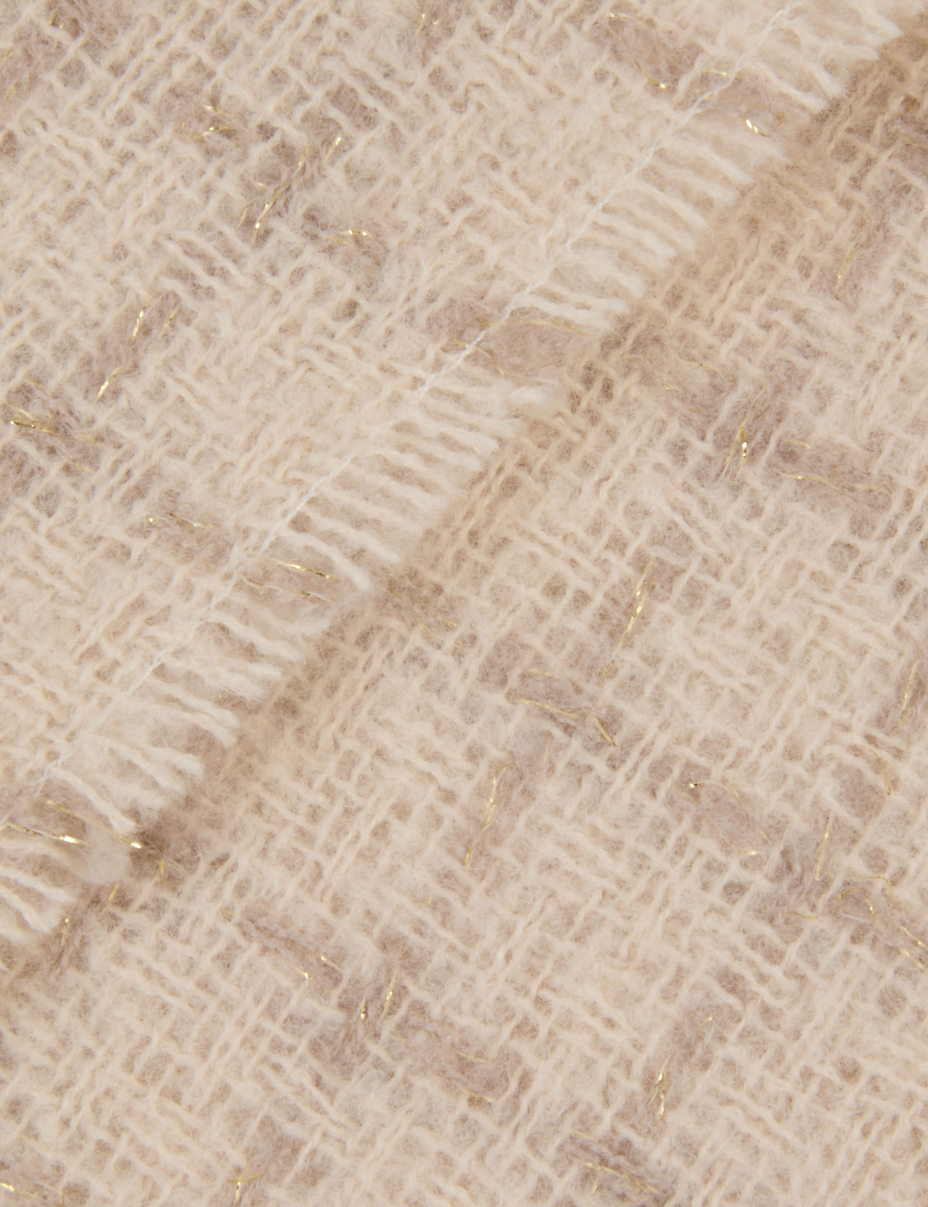 check print scarf ivory women null