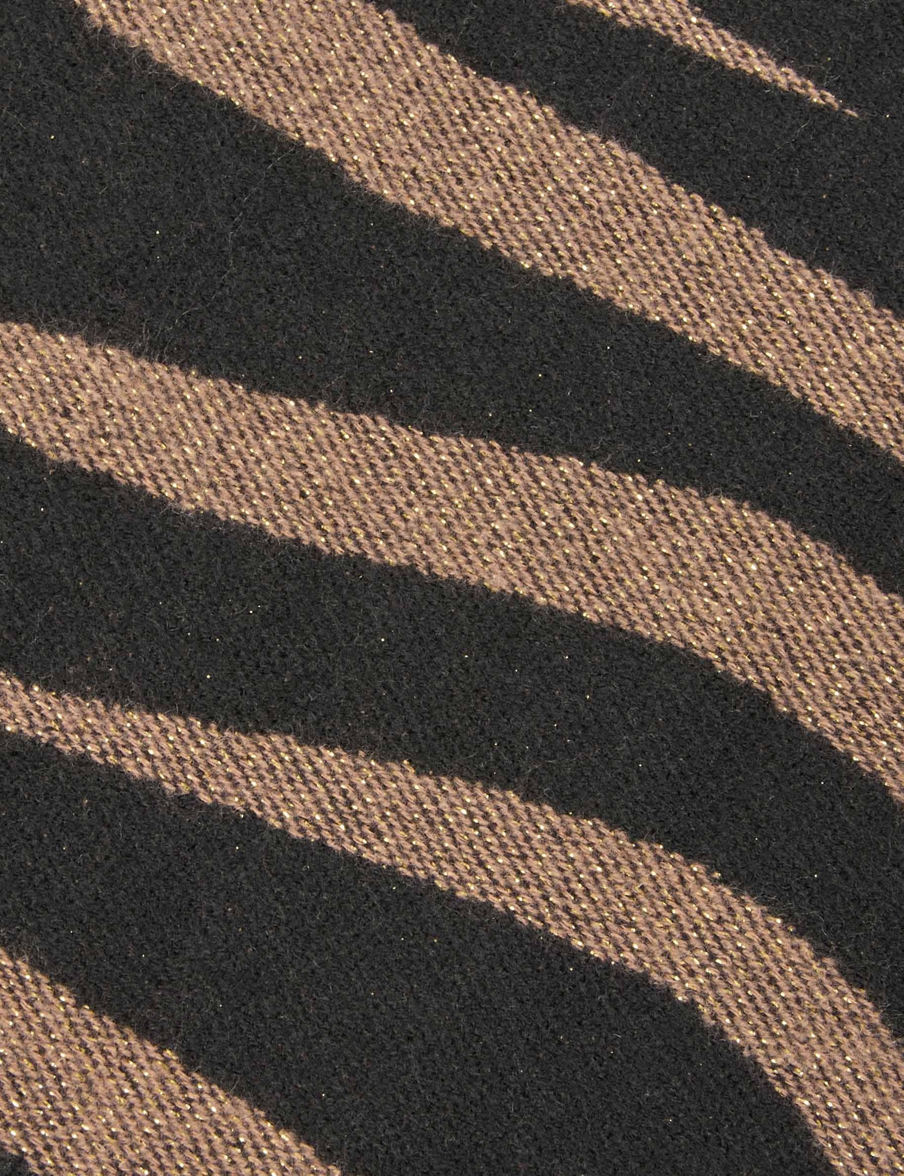 scarf with zebra print multicolor women null