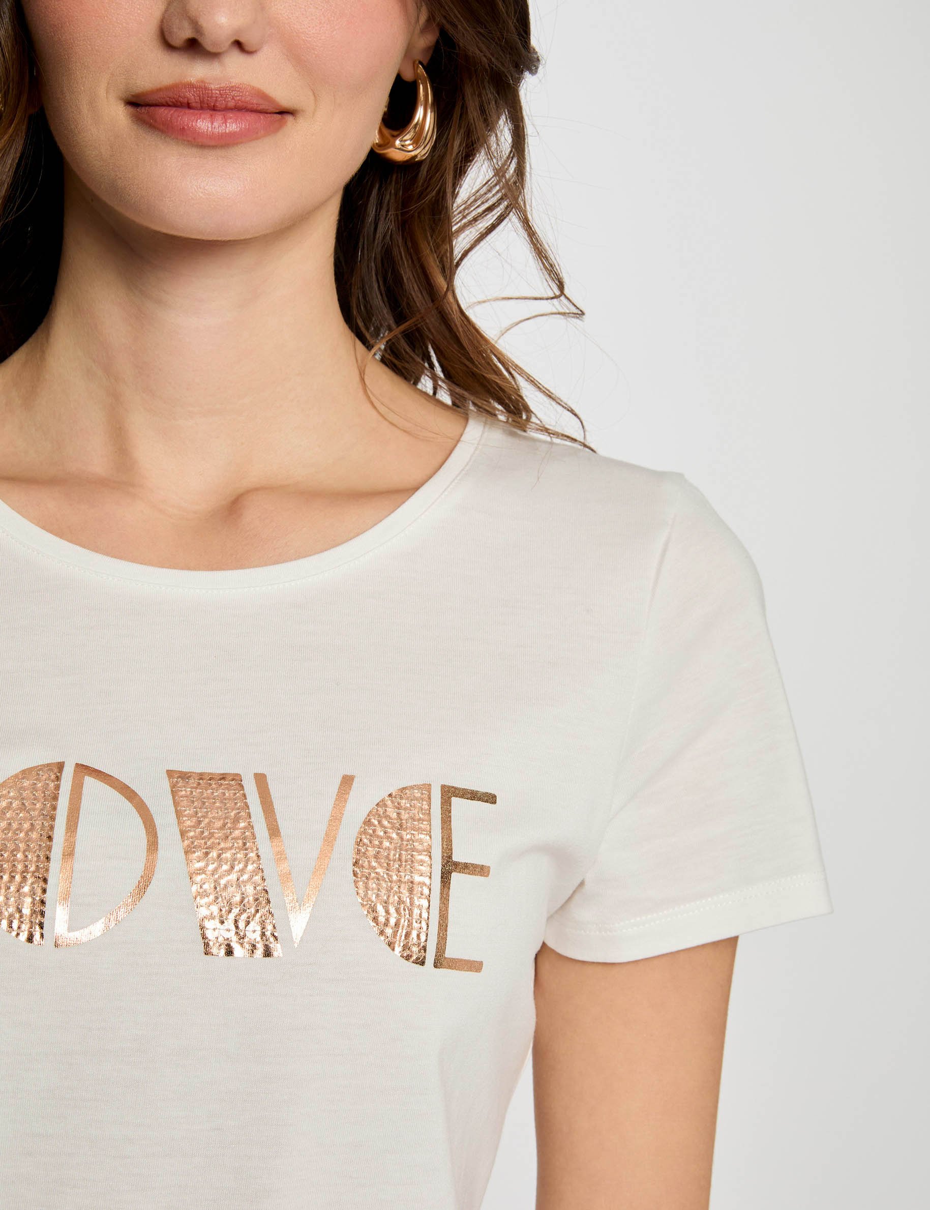 T-shirt with message white women