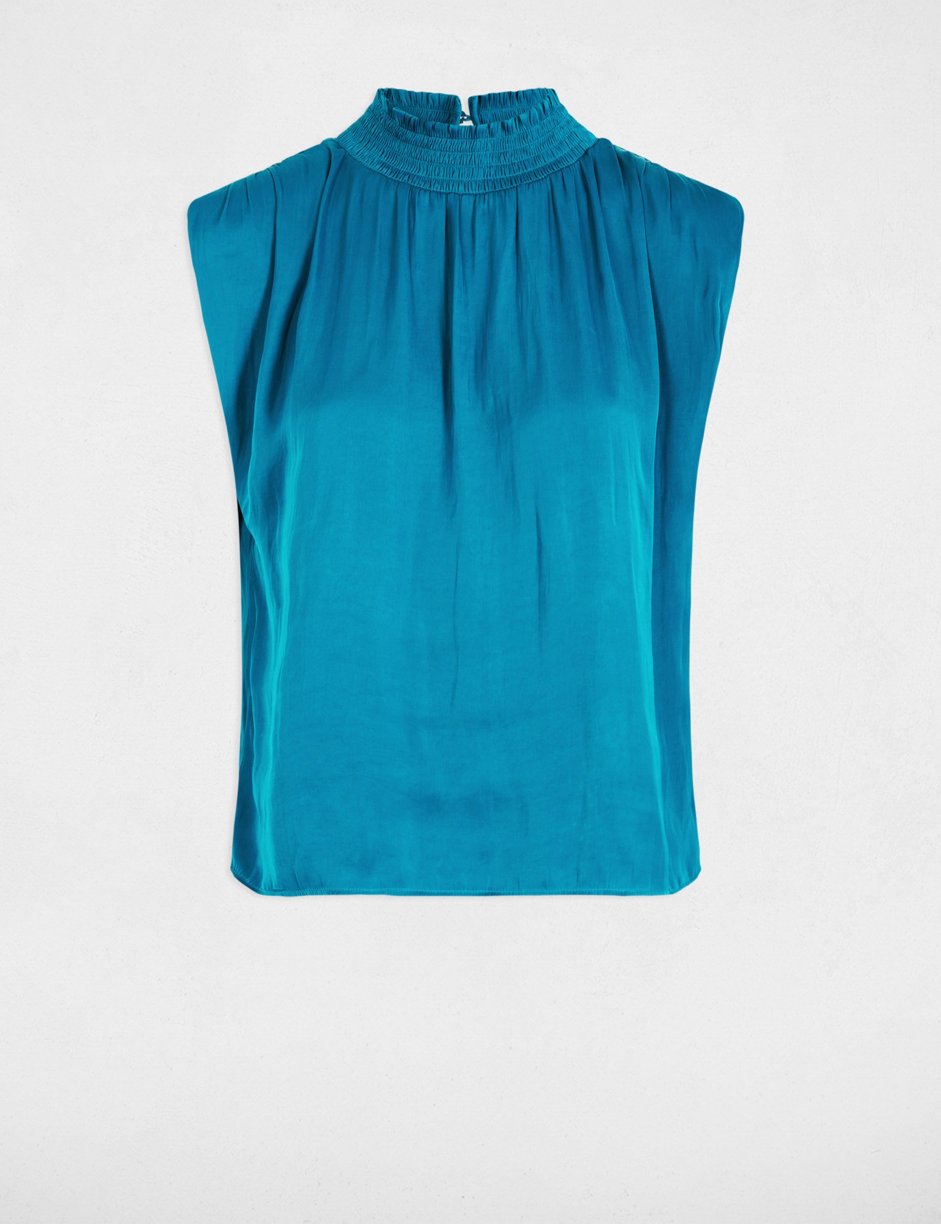 Sleeveless top pigeon blue women