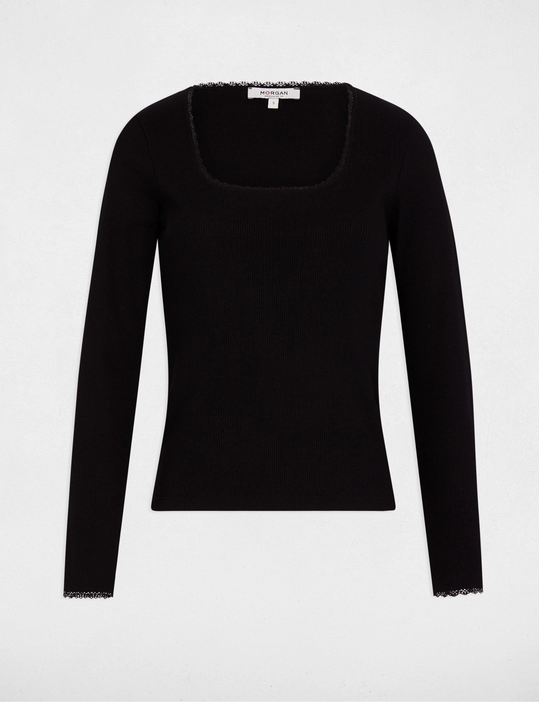 Long-sleeved t-shirt black women