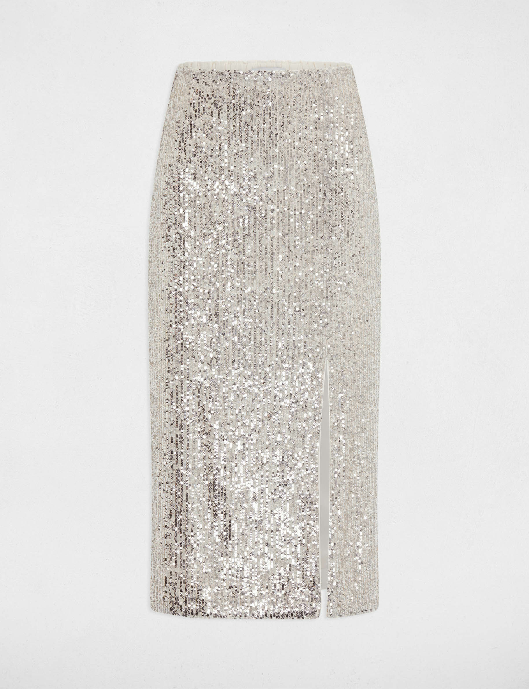 Pencil skirt with sequins sand women Morgan