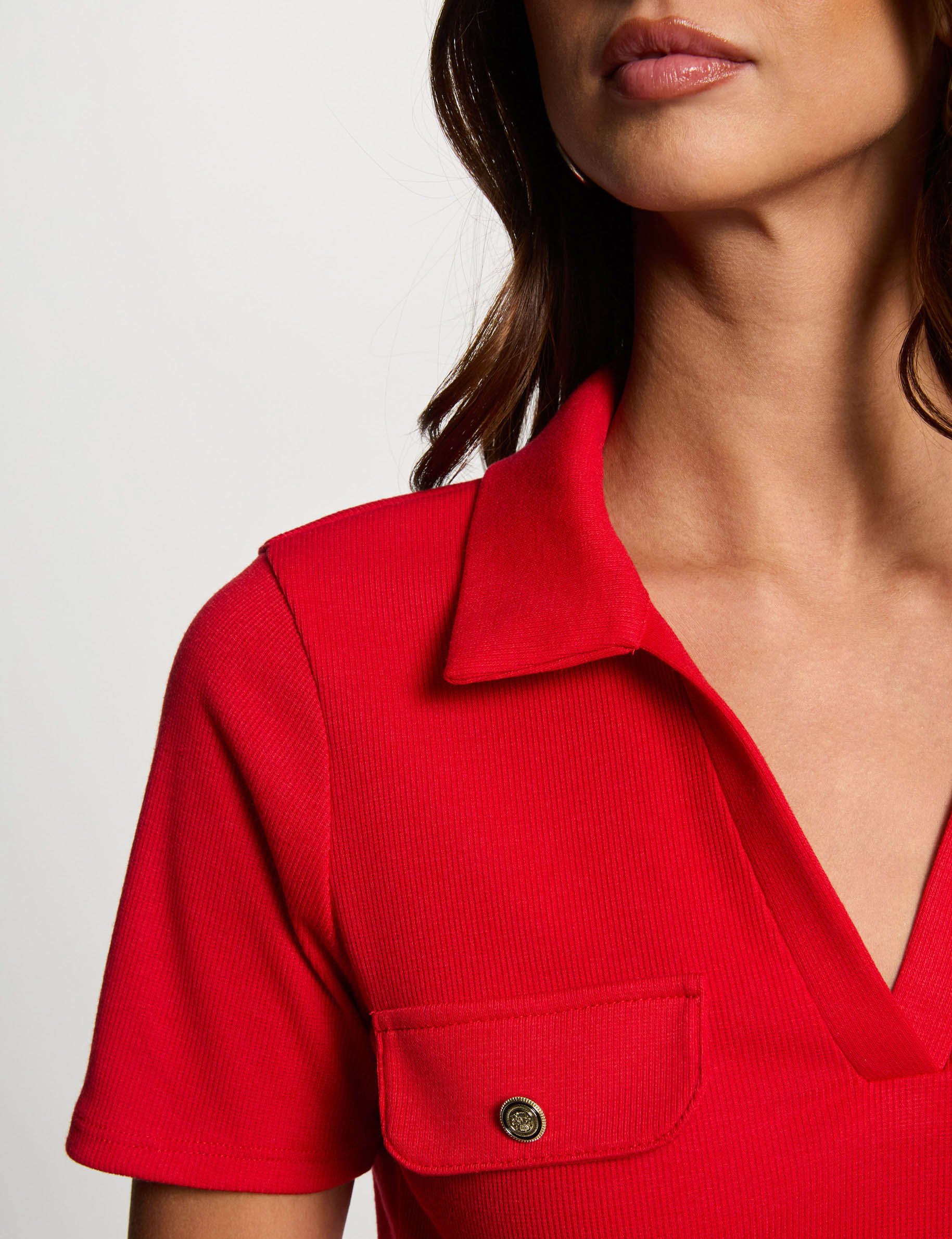 short sleeved t shirt red women Short-sleeved t-shirt red women