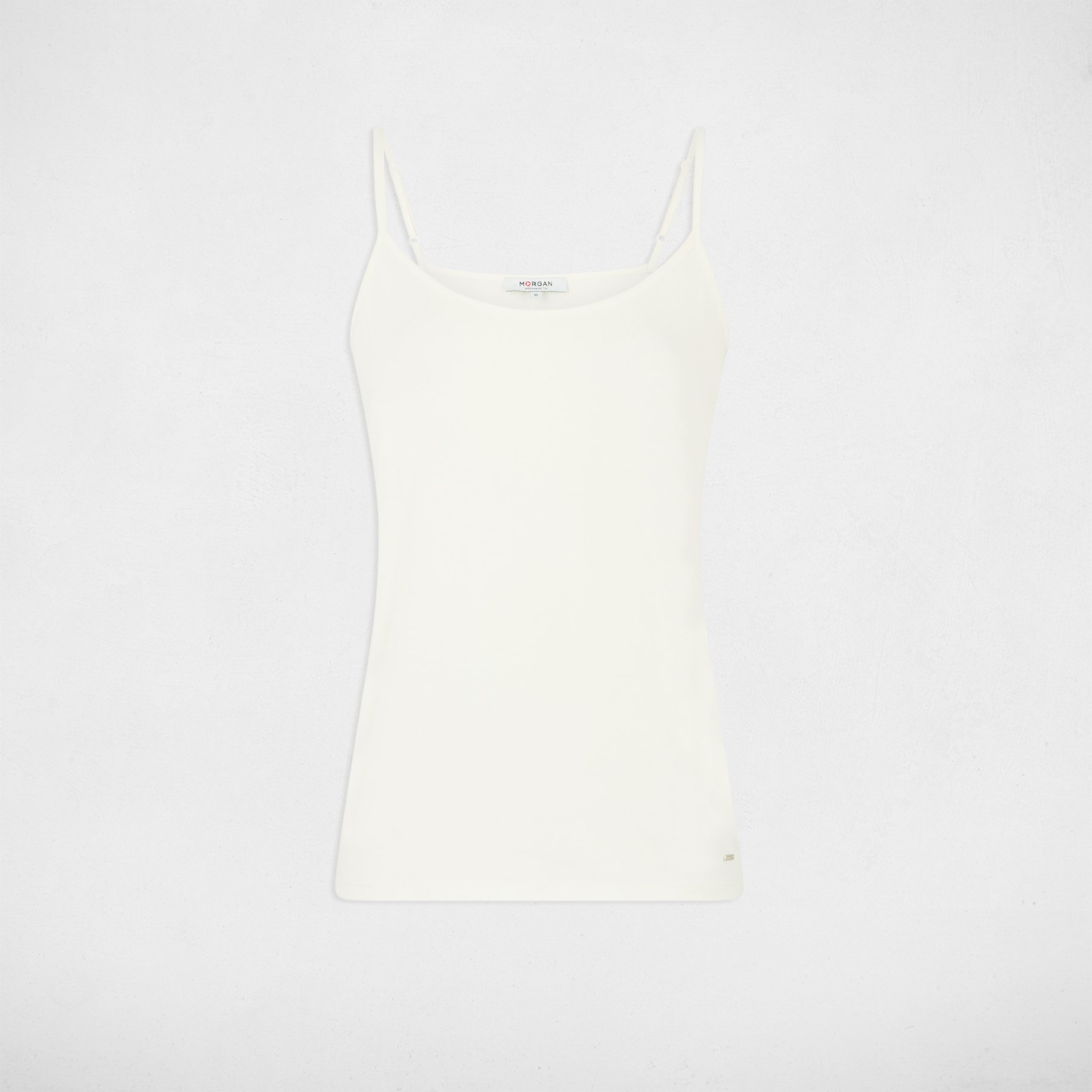 Vest top thin straps ivory women