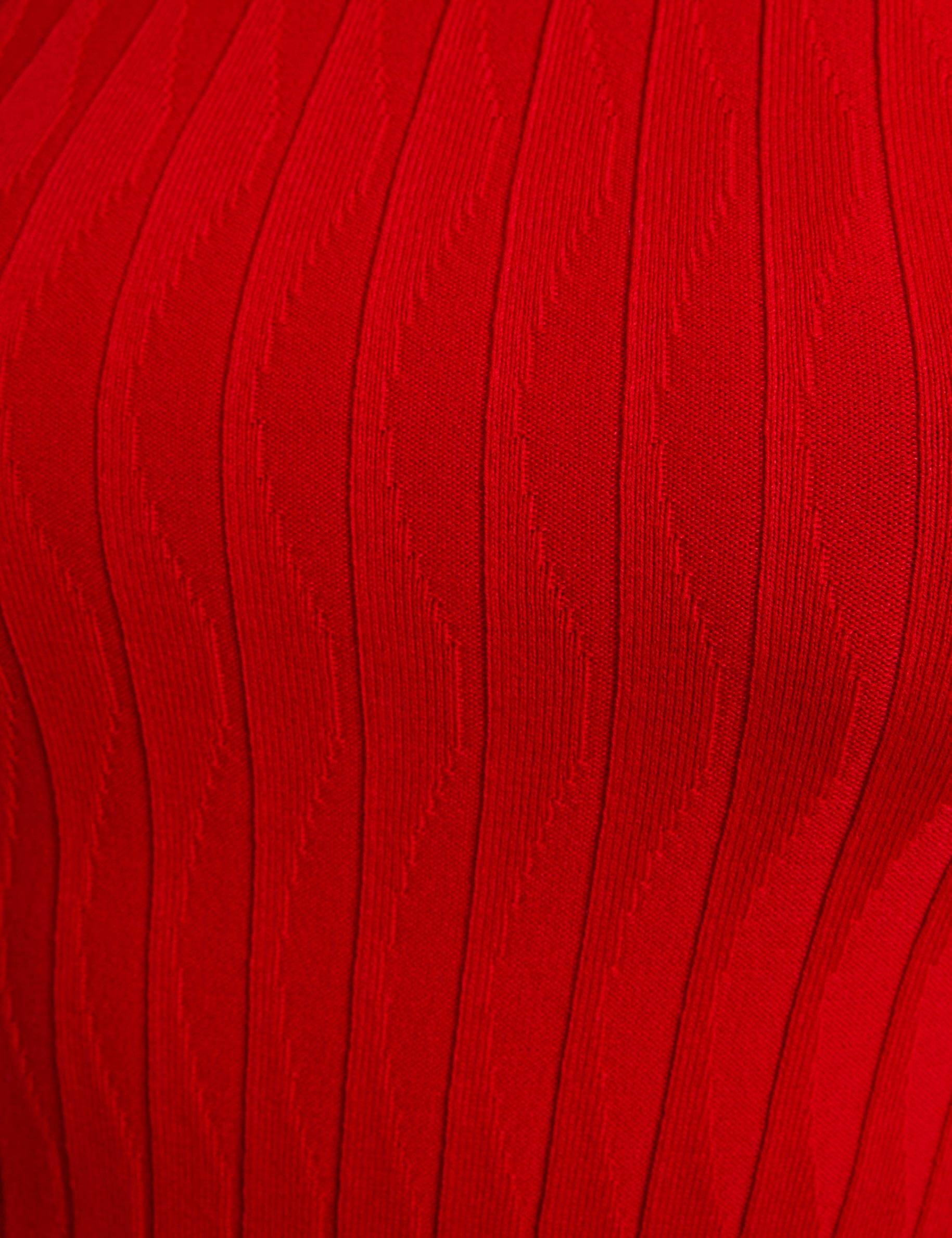 jumper high collar red women null