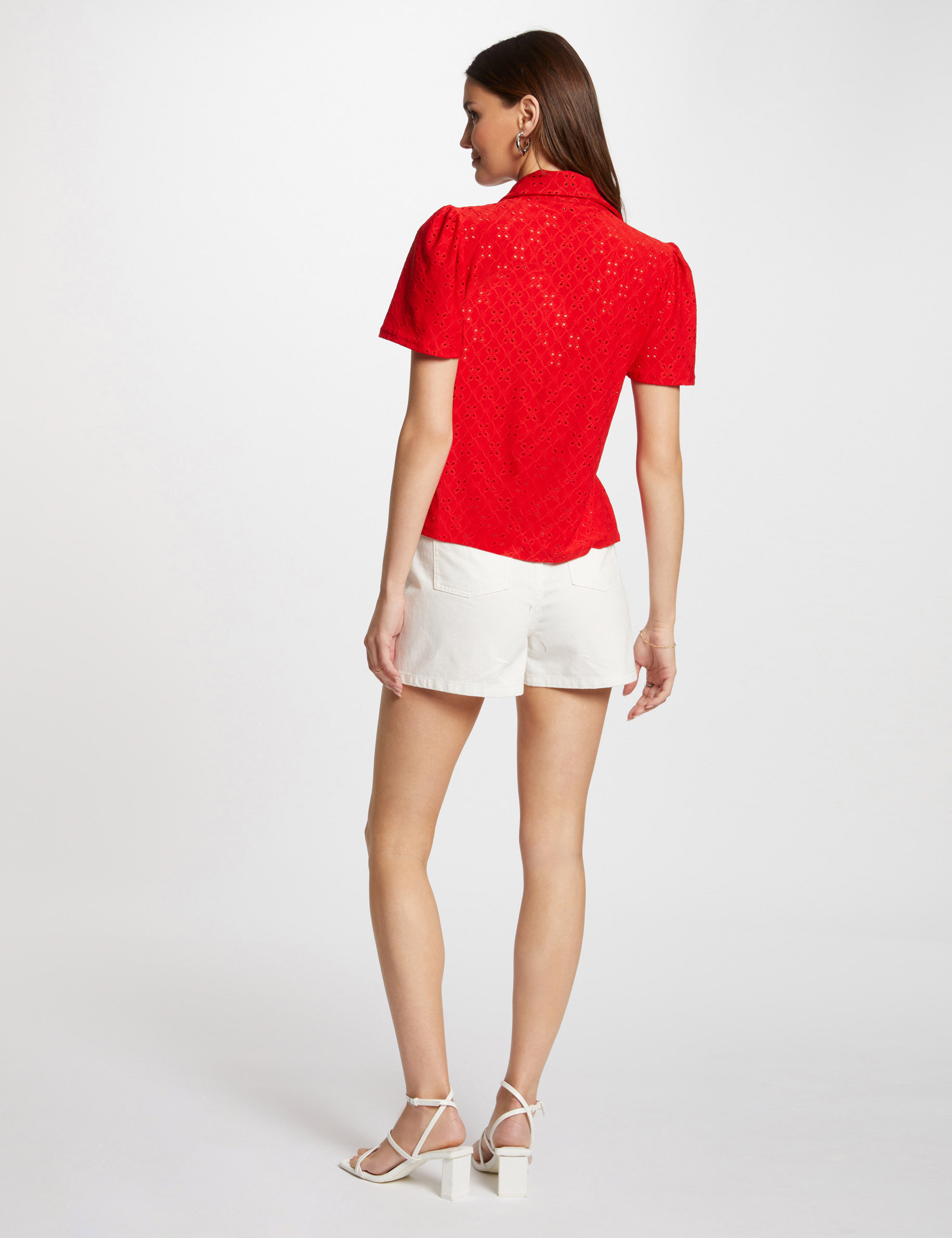 Short-sleeved t-shirt red women