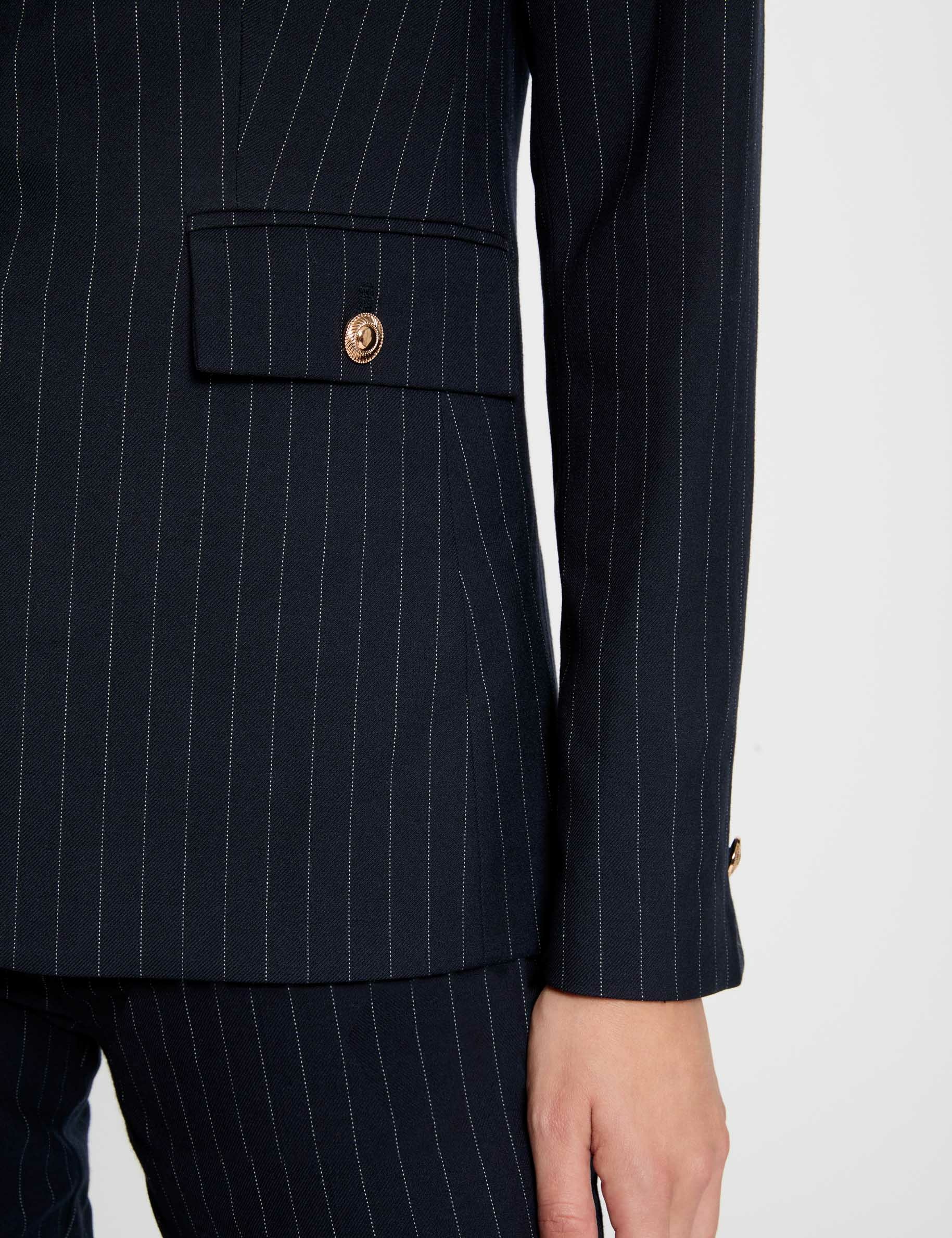 Blazer with stripes navy women